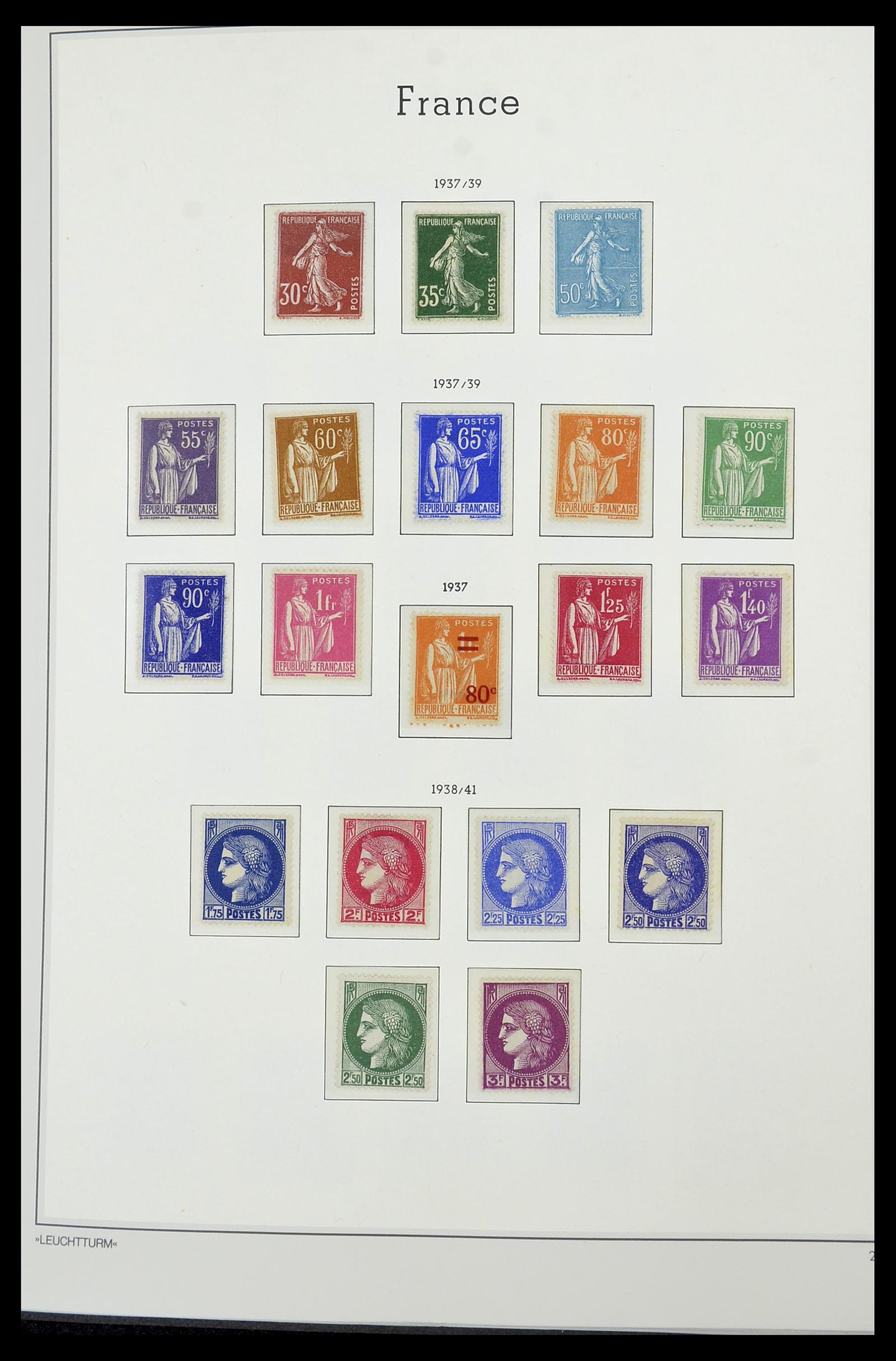 34585 016 - Postzegelverzameling 34585 Frankrijk 1900-1970.