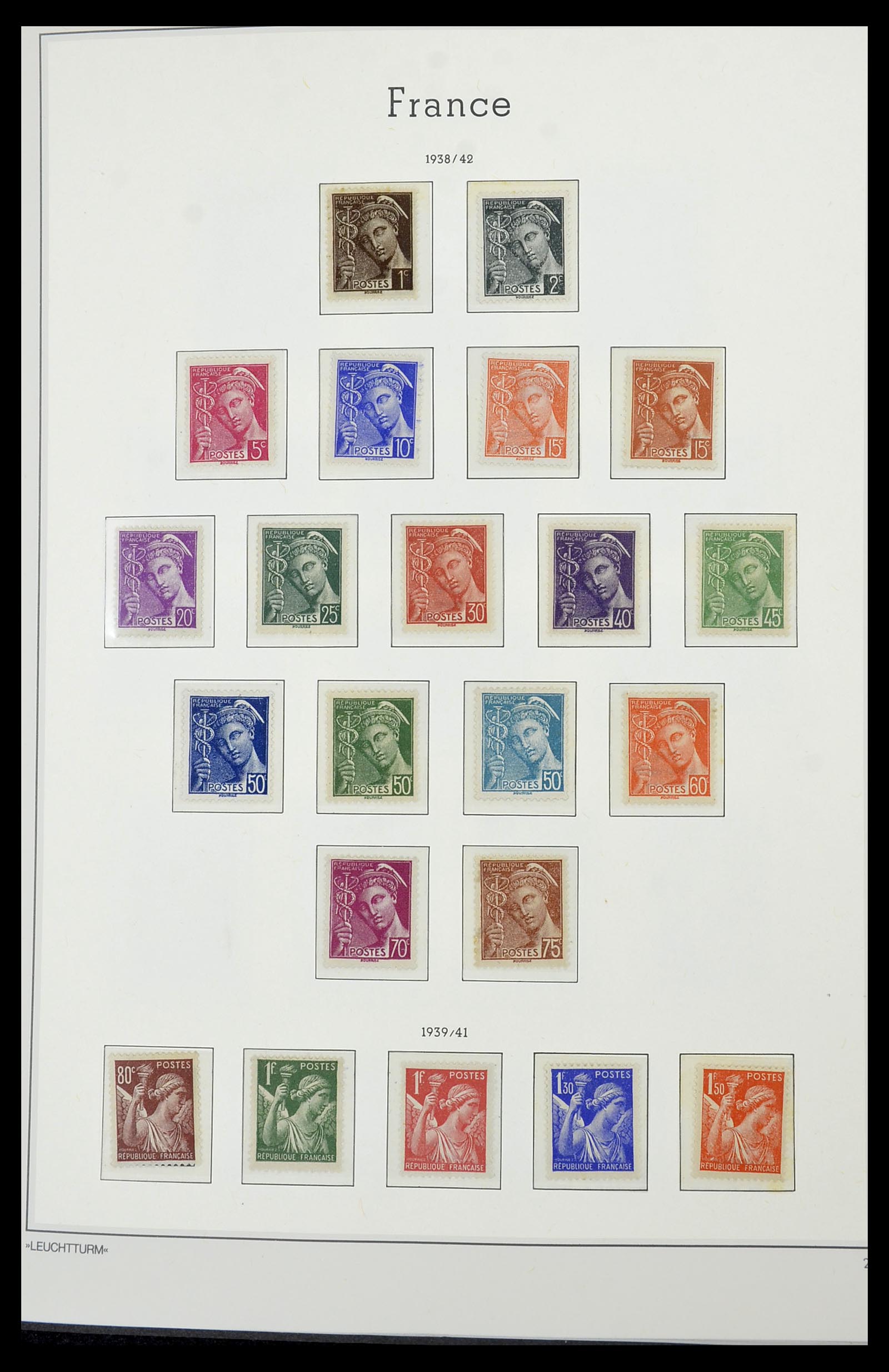 34585 017 - Postzegelverzameling 34585 Frankrijk 1900-1970.