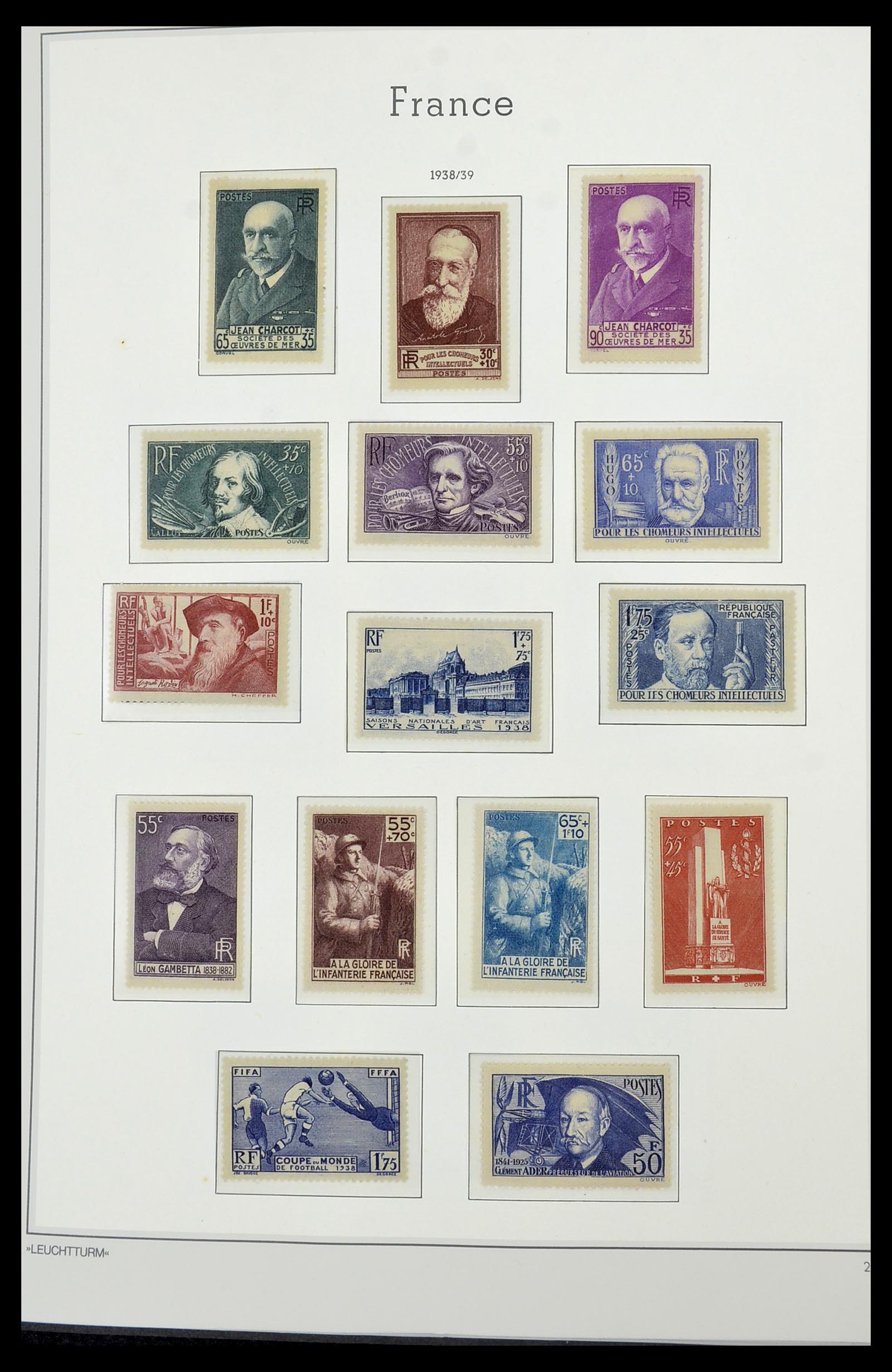 34585 018 - Postzegelverzameling 34585 Frankrijk 1900-1970.