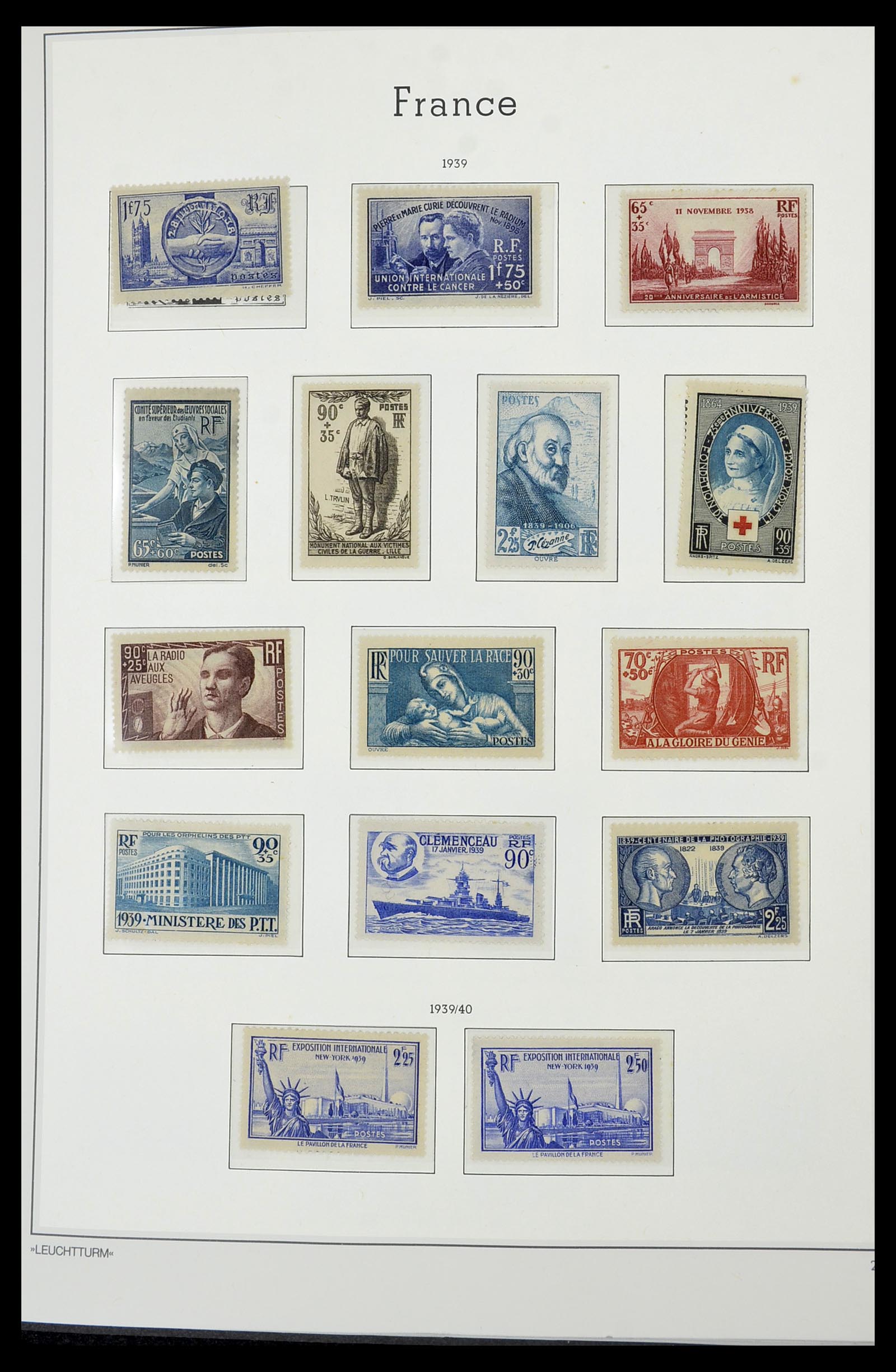 34585 020 - Postzegelverzameling 34585 Frankrijk 1900-1970.
