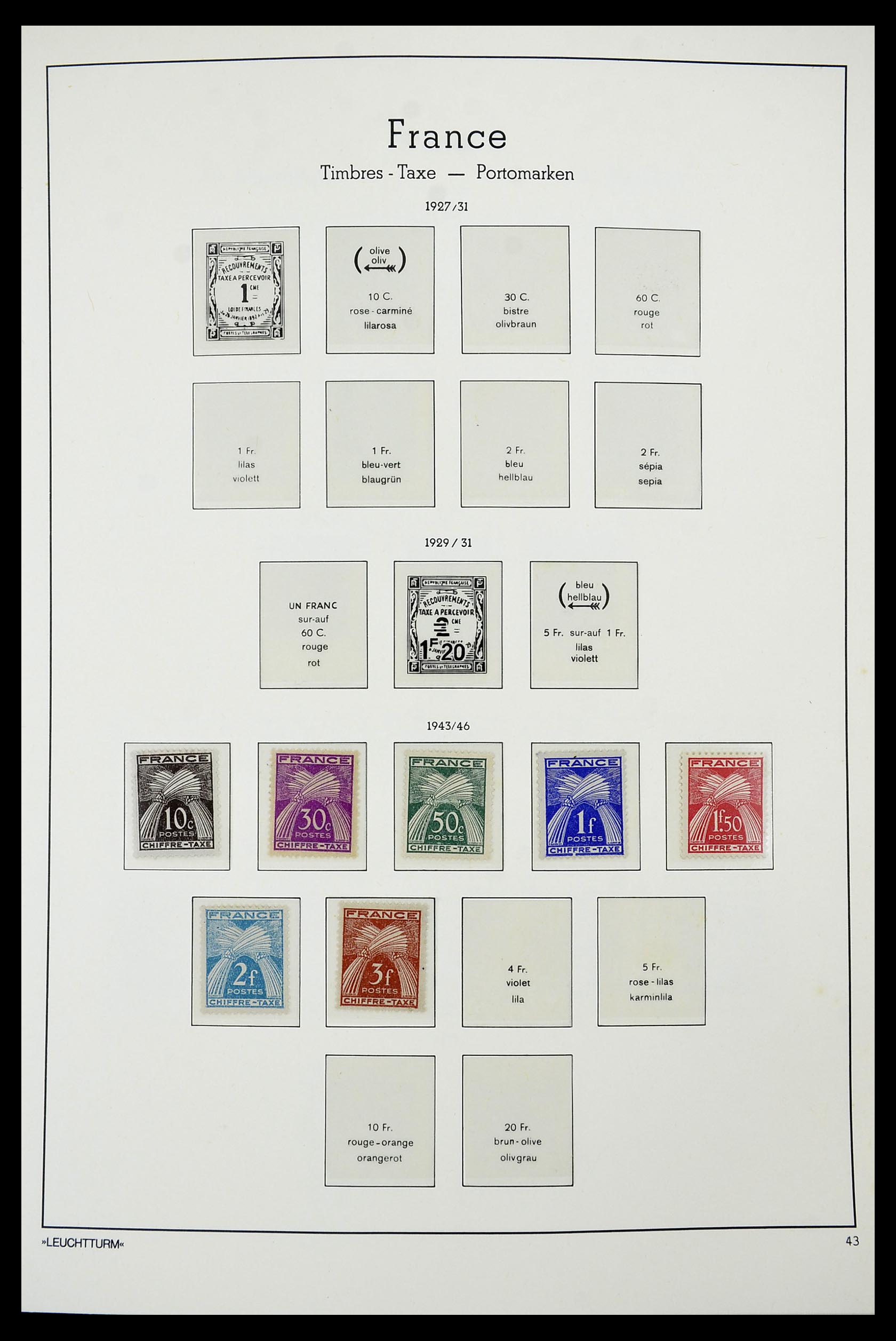 34585 035 - Stamp Collection 34585 France 1900-1970.