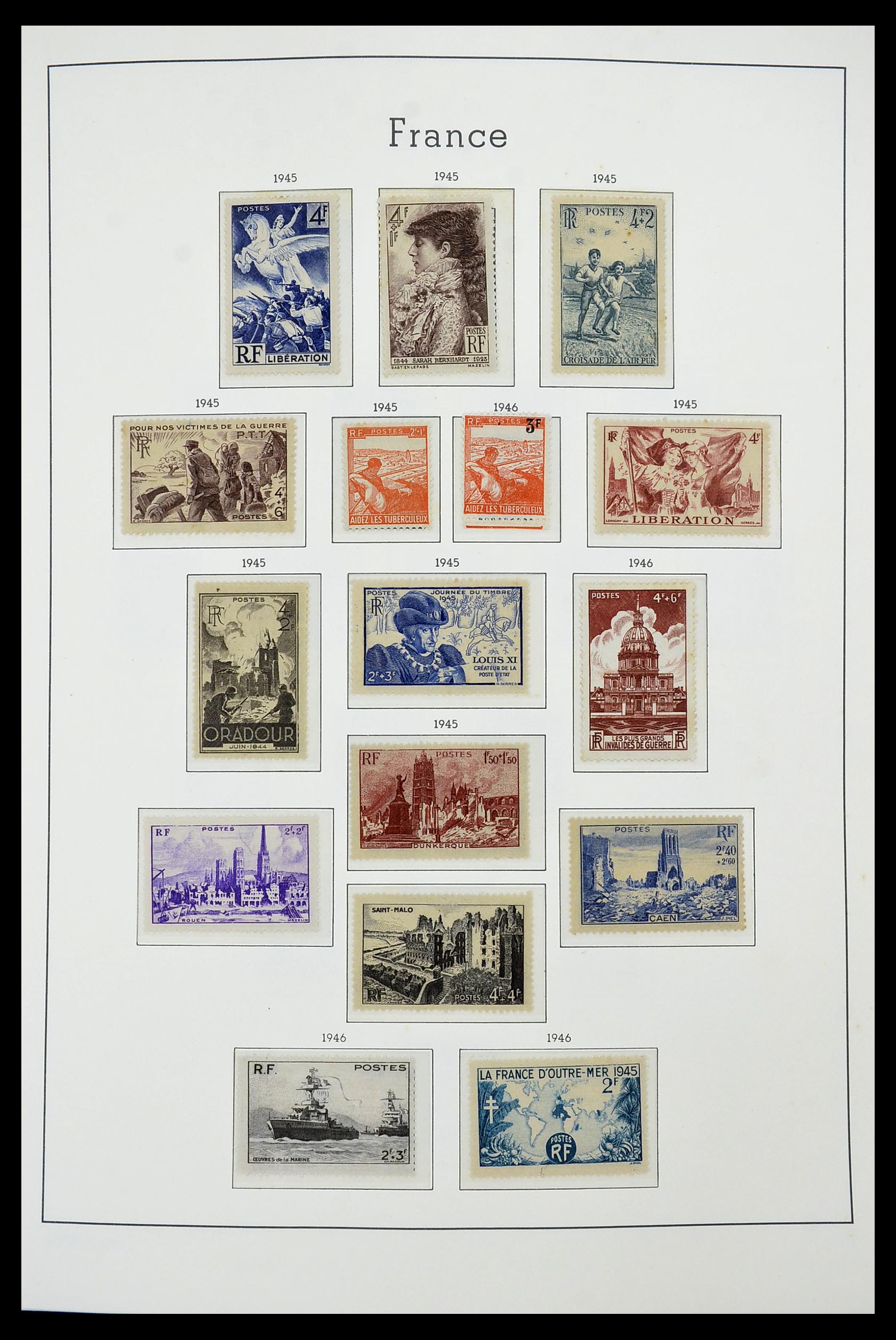 34585 037 - Stamp Collection 34585 France 1900-1970.