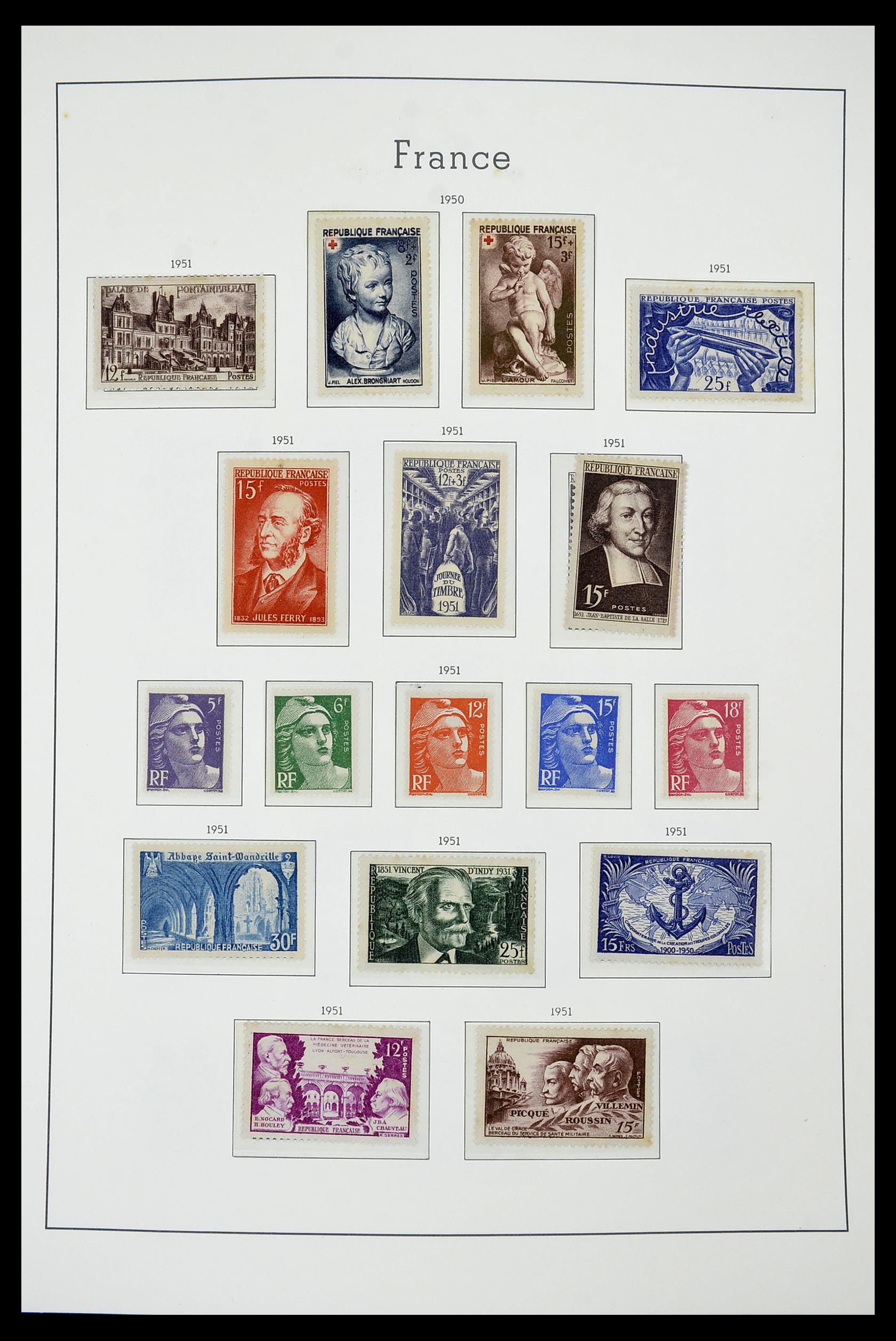 34585 051 - Stamp Collection 34585 France 1900-1970.