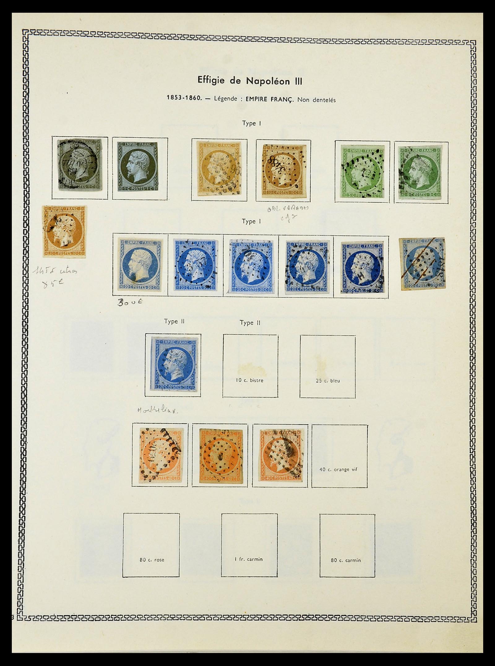 34586 002 - Postzegelverzameling 34586 Frankrijk 1849-1947.