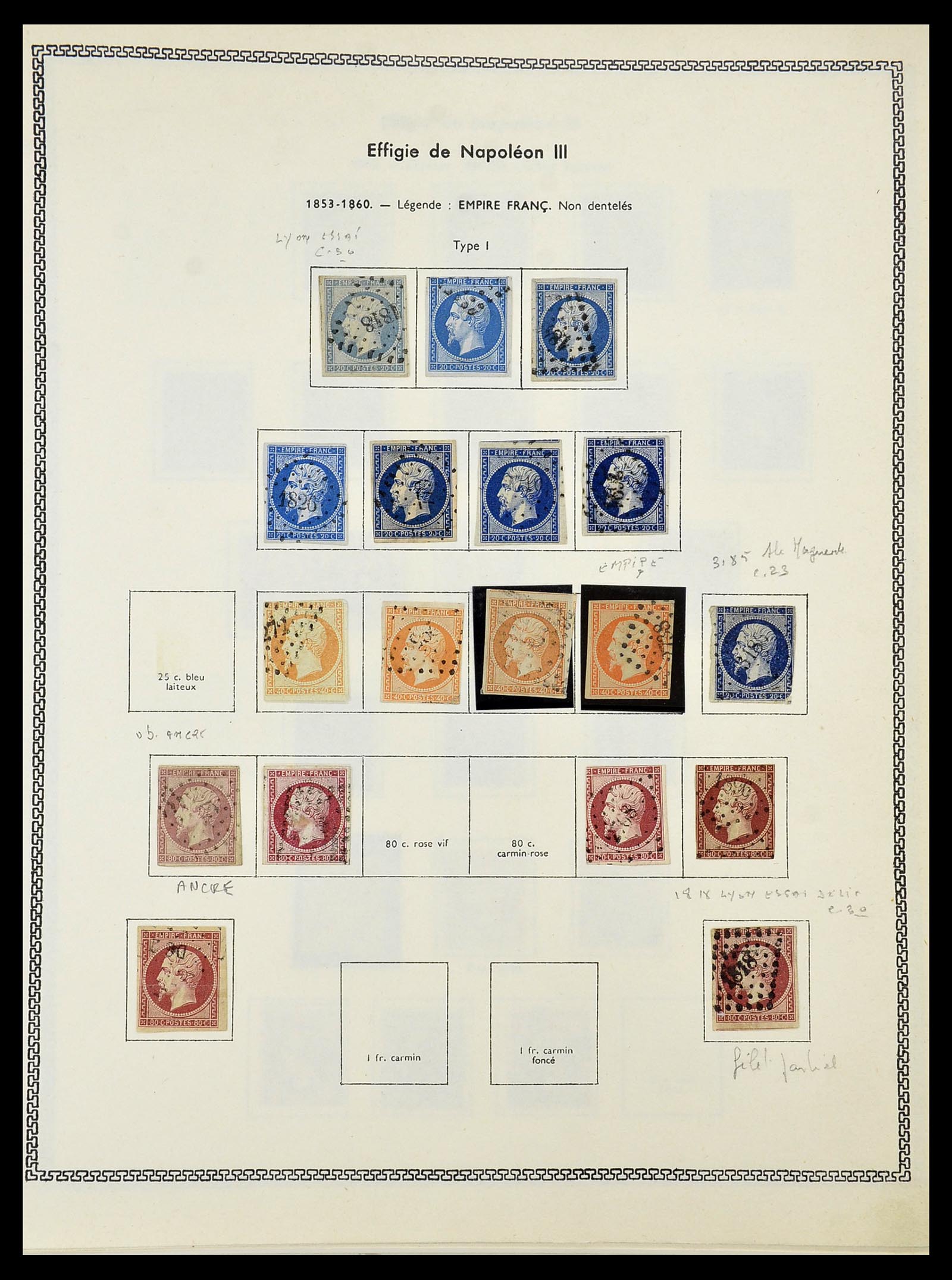34586 004 - Postzegelverzameling 34586 Frankrijk 1849-1947.