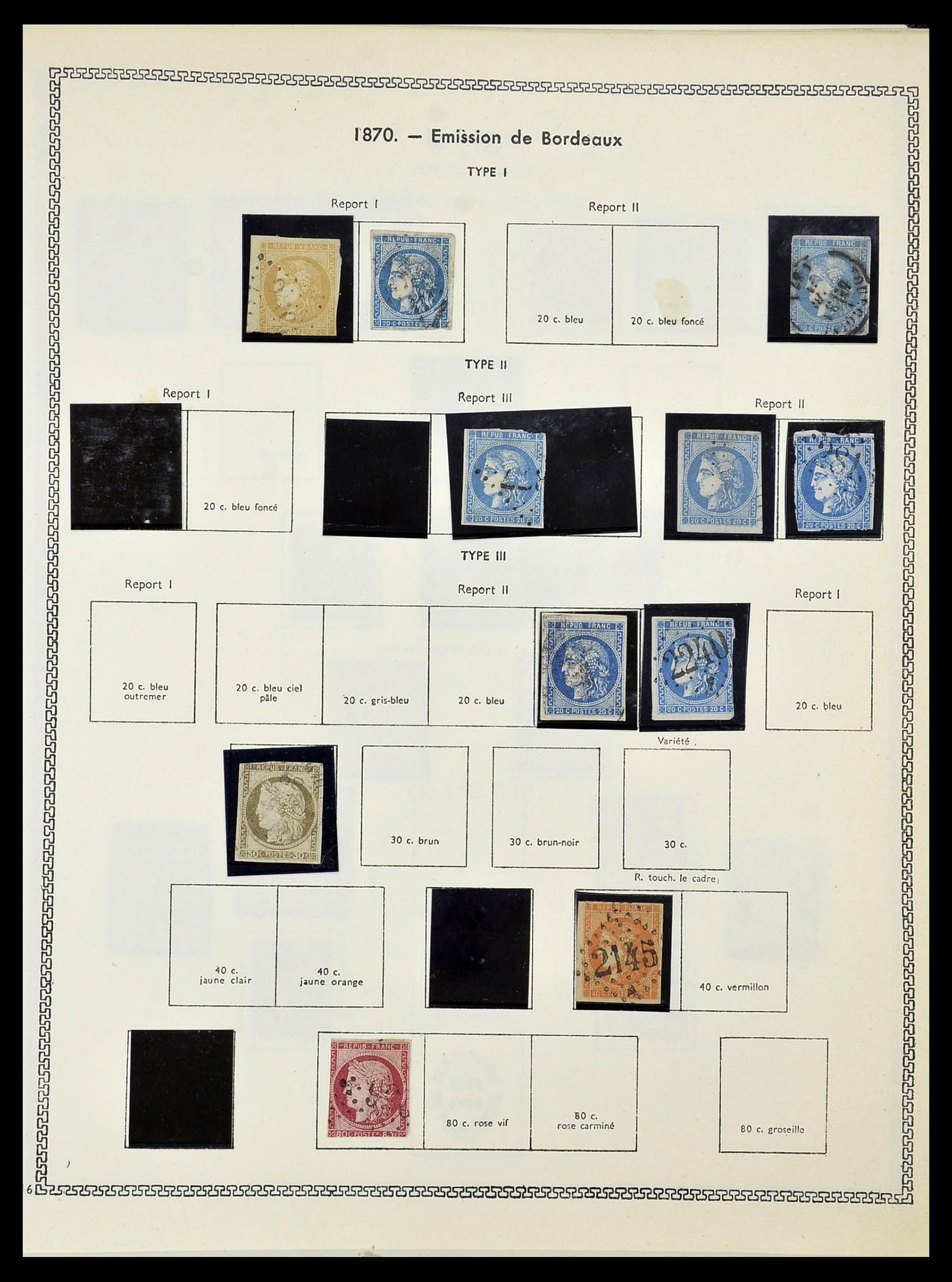 34586 008 - Postzegelverzameling 34586 Frankrijk 1849-1947.