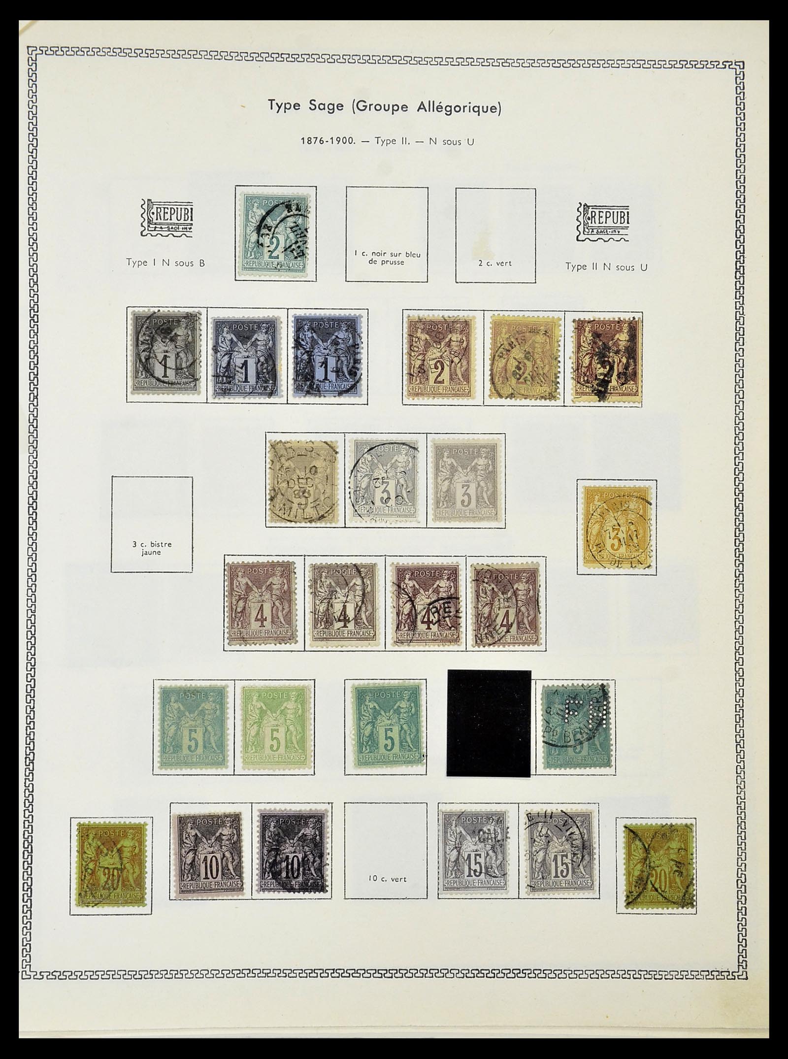 34586 013 - Postzegelverzameling 34586 Frankrijk 1849-1947.