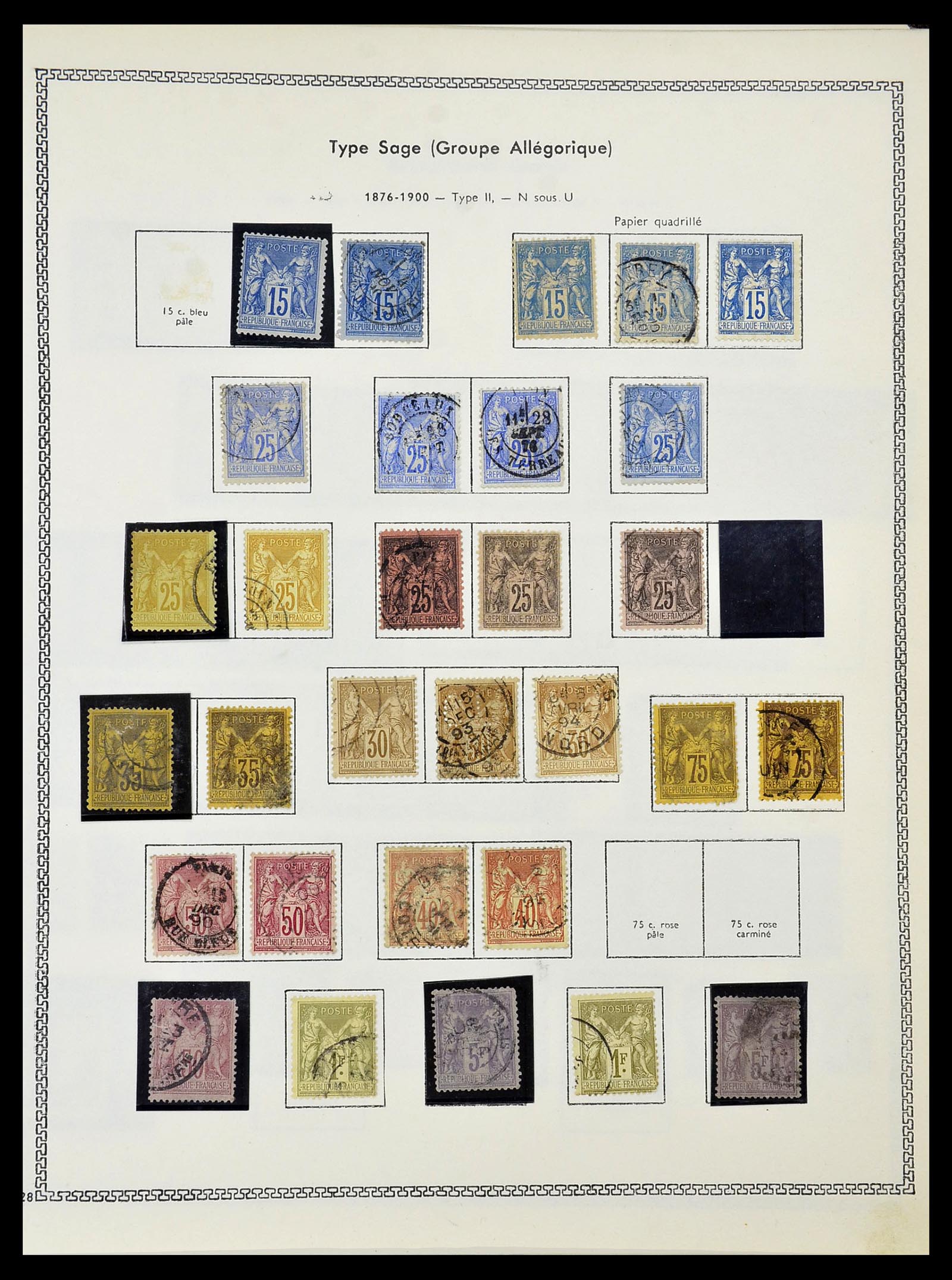 34586 014 - Postzegelverzameling 34586 Frankrijk 1849-1947.