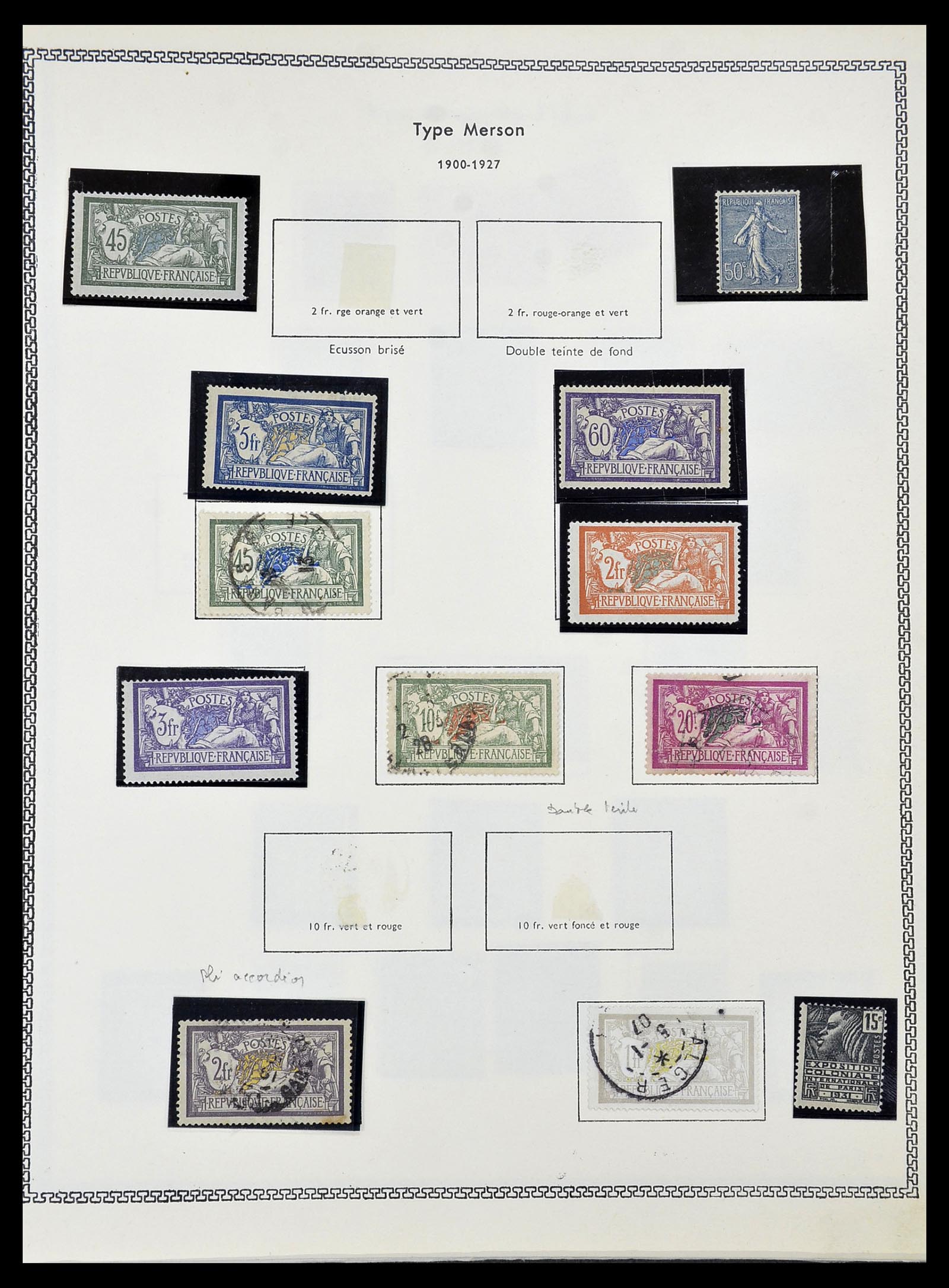 34586 016 - Postzegelverzameling 34586 Frankrijk 1849-1947.