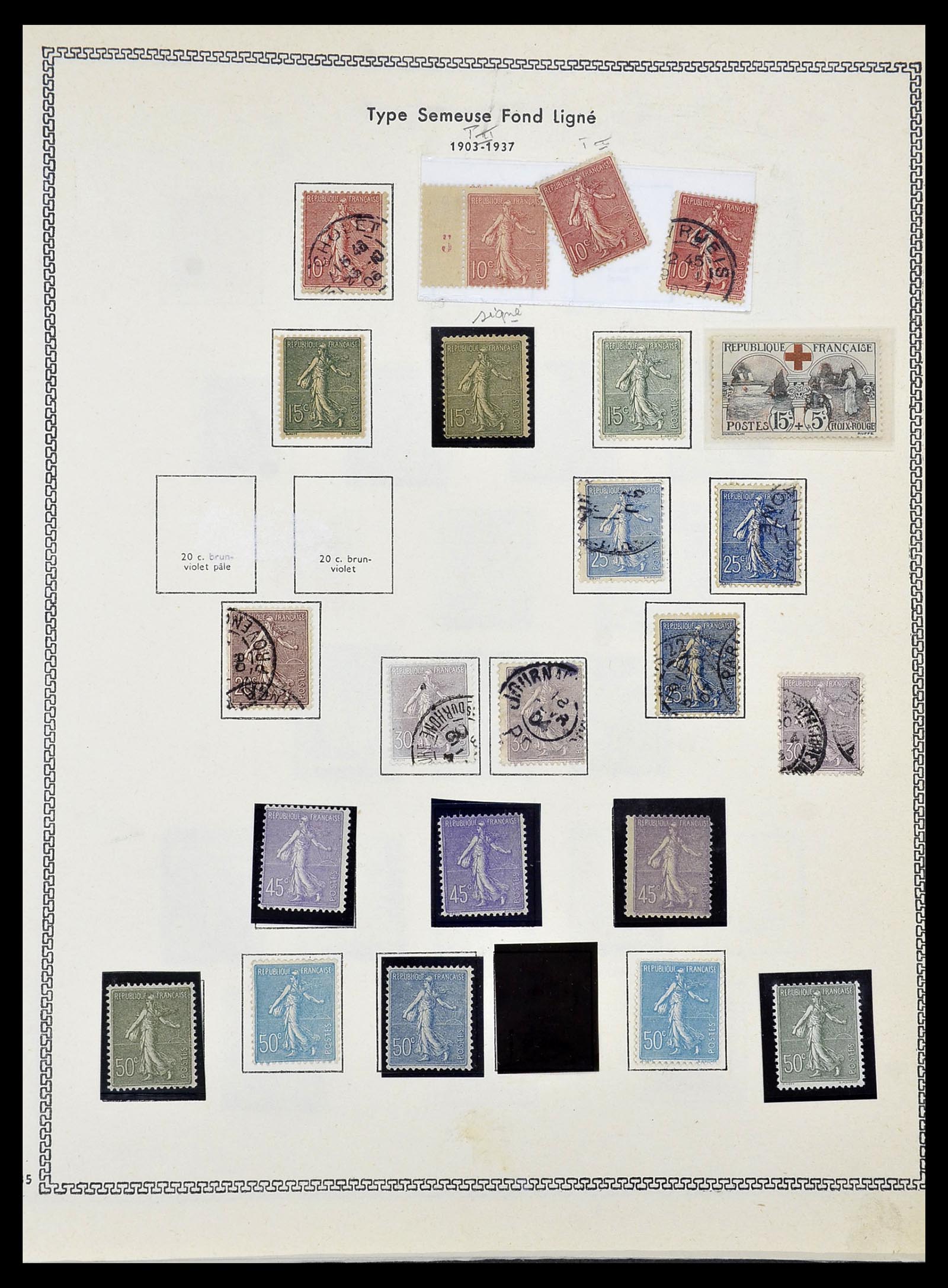 34586 017 - Postzegelverzameling 34586 Frankrijk 1849-1947.