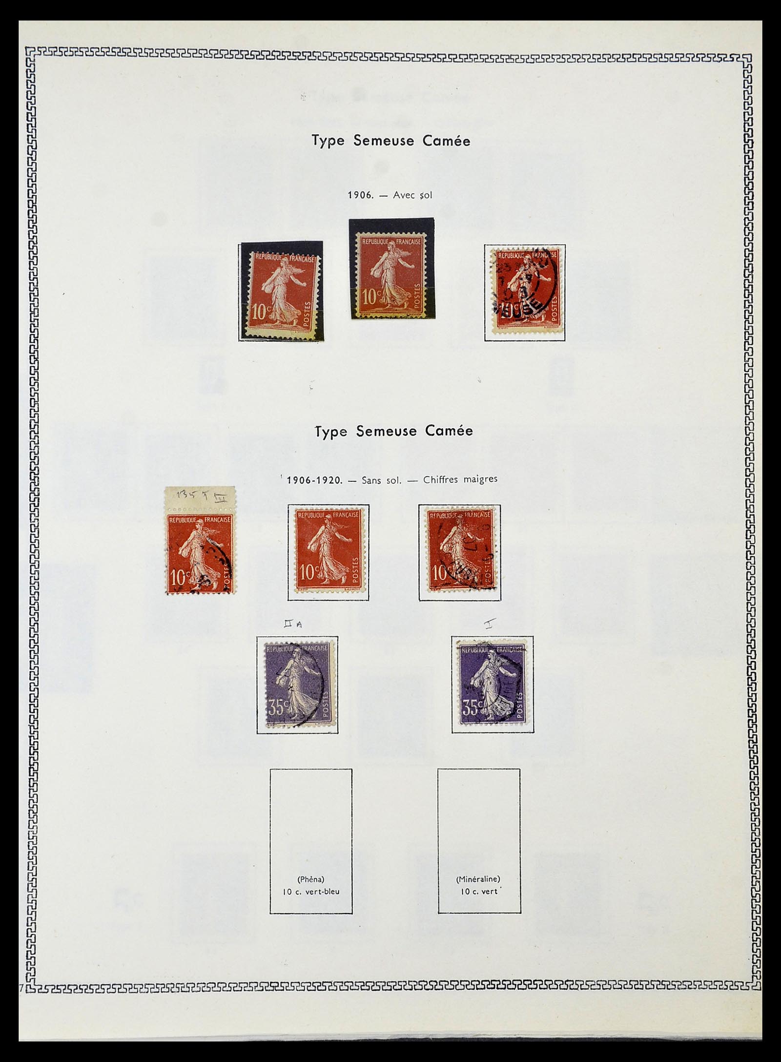 34586 019 - Postzegelverzameling 34586 Frankrijk 1849-1947.