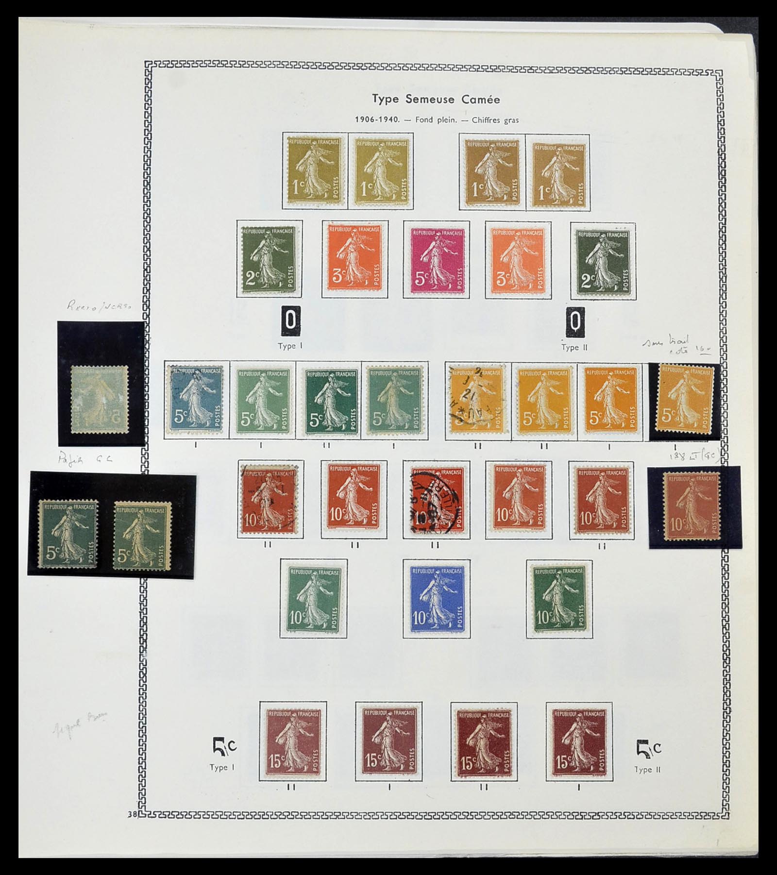34586 020 - Postzegelverzameling 34586 Frankrijk 1849-1947.