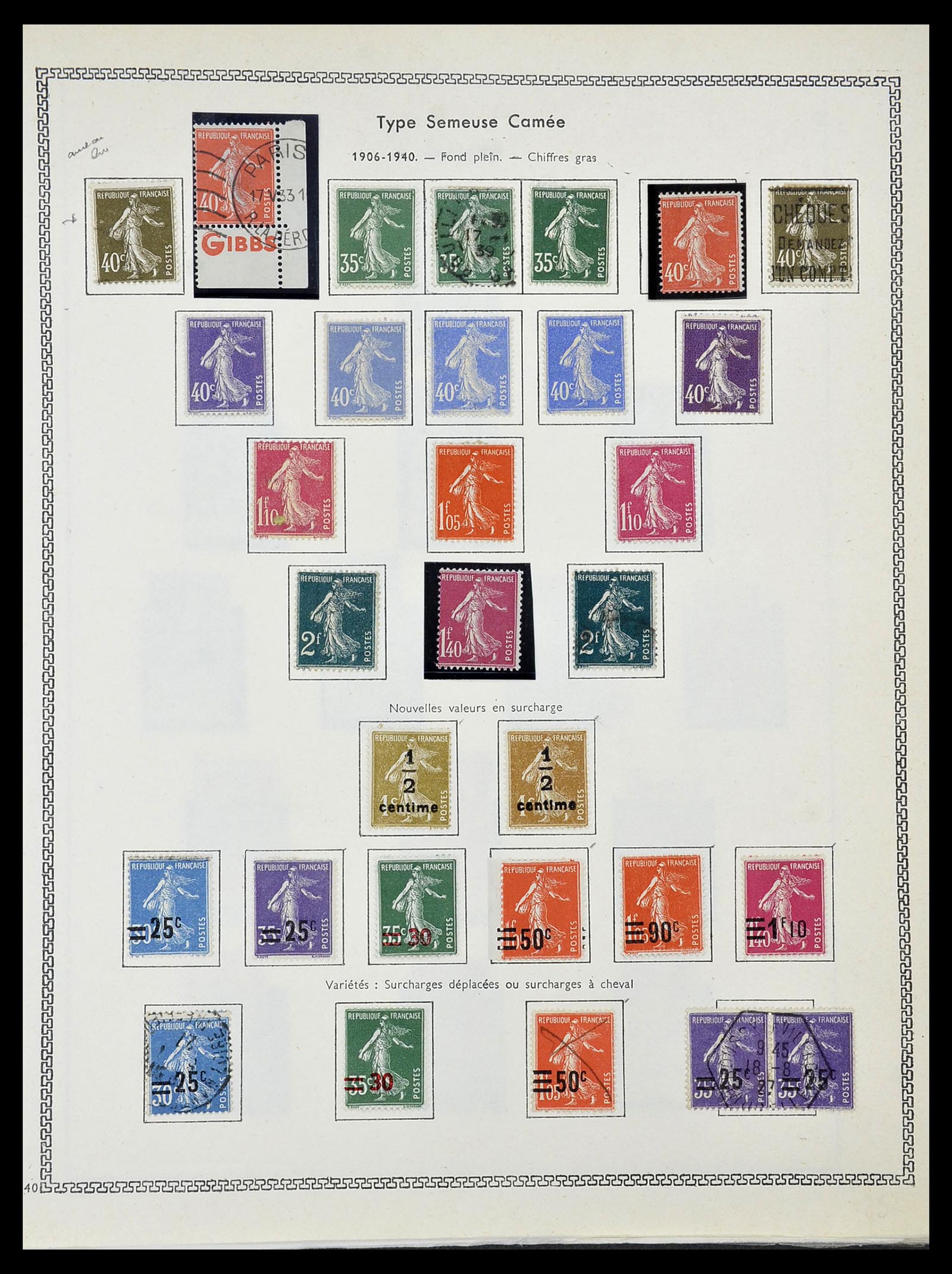 34586 022 - Postzegelverzameling 34586 Frankrijk 1849-1947.