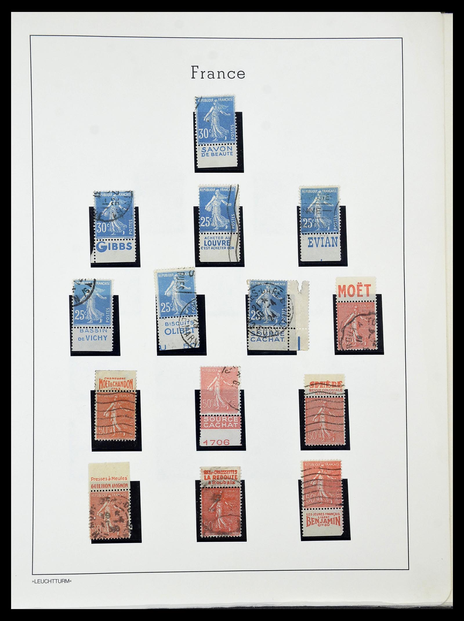 34586 023 - Postzegelverzameling 34586 Frankrijk 1849-1947.