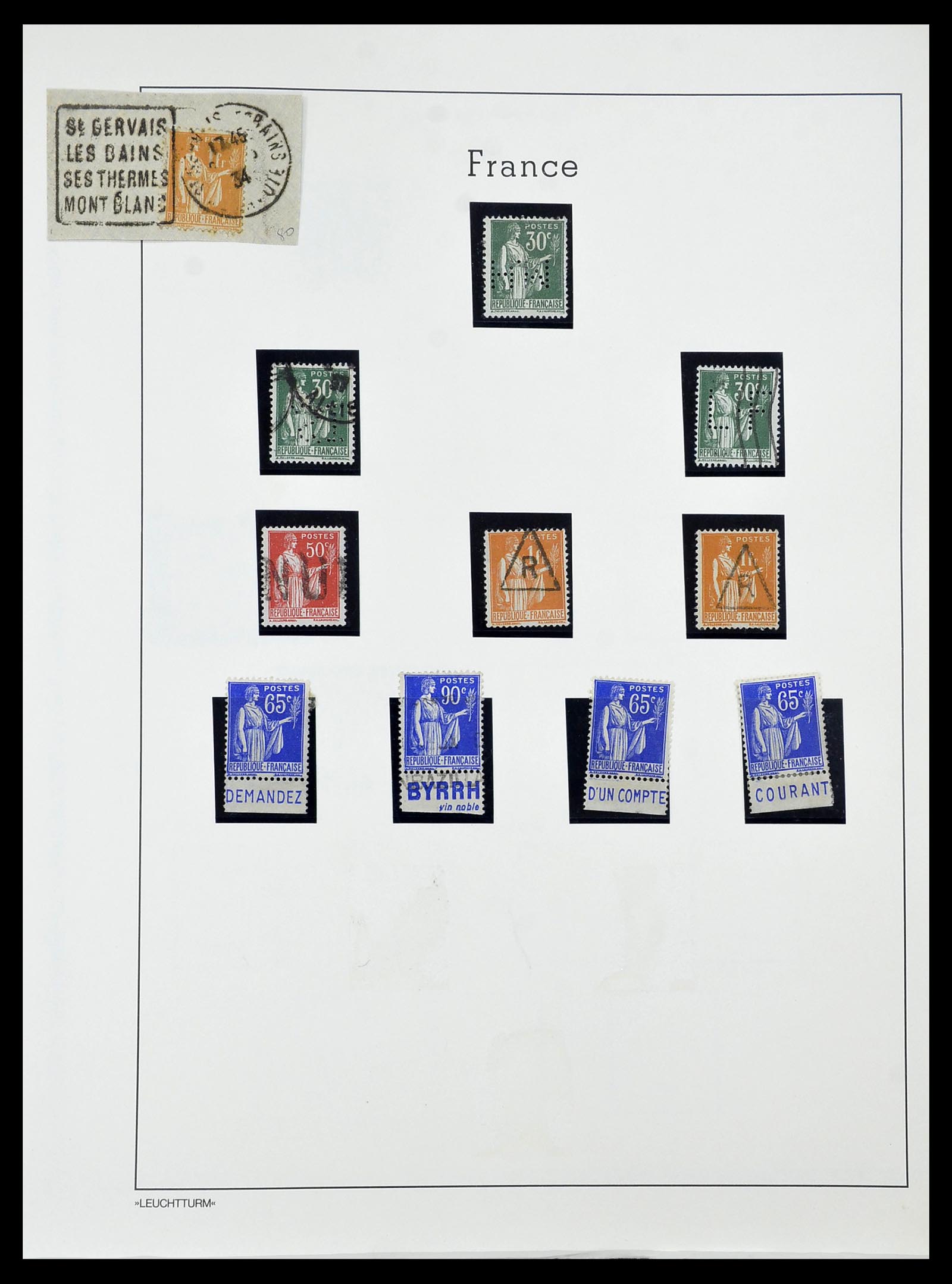 34586 025 - Postzegelverzameling 34586 Frankrijk 1849-1947.