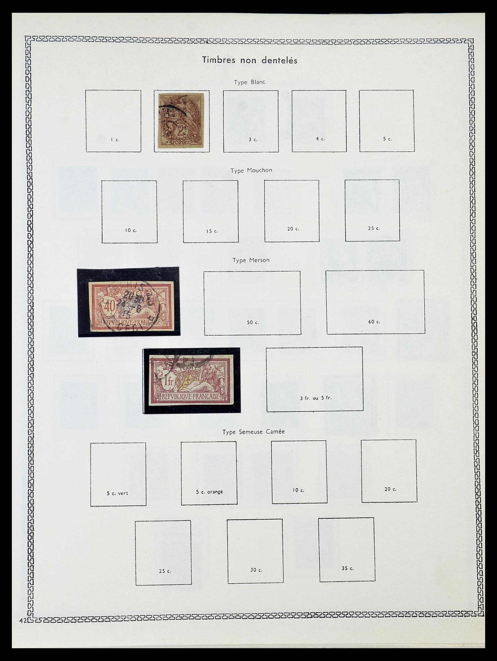 34586 026 - Postzegelverzameling 34586 Frankrijk 1849-1947.