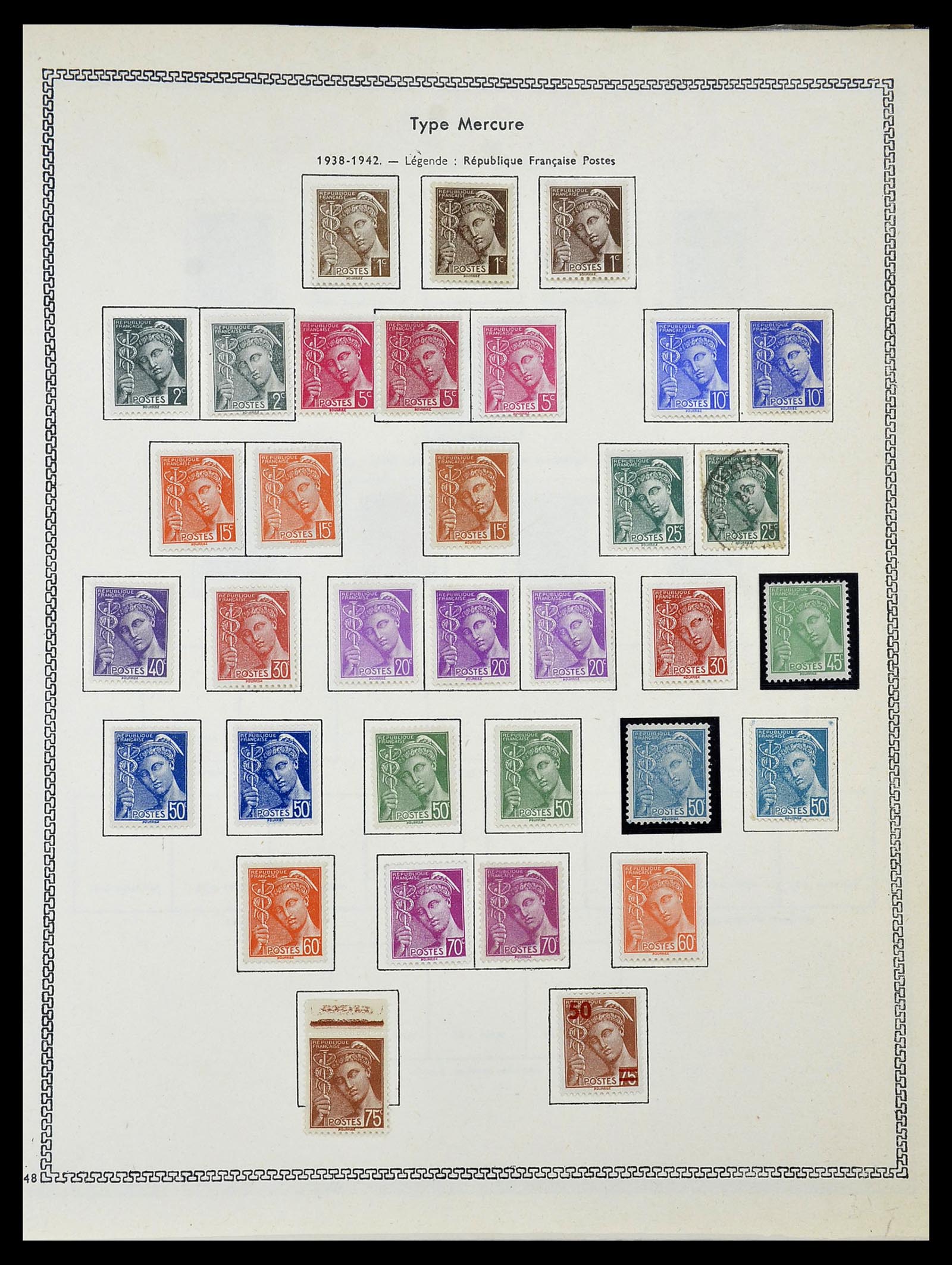 34586 027 - Postzegelverzameling 34586 Frankrijk 1849-1947.