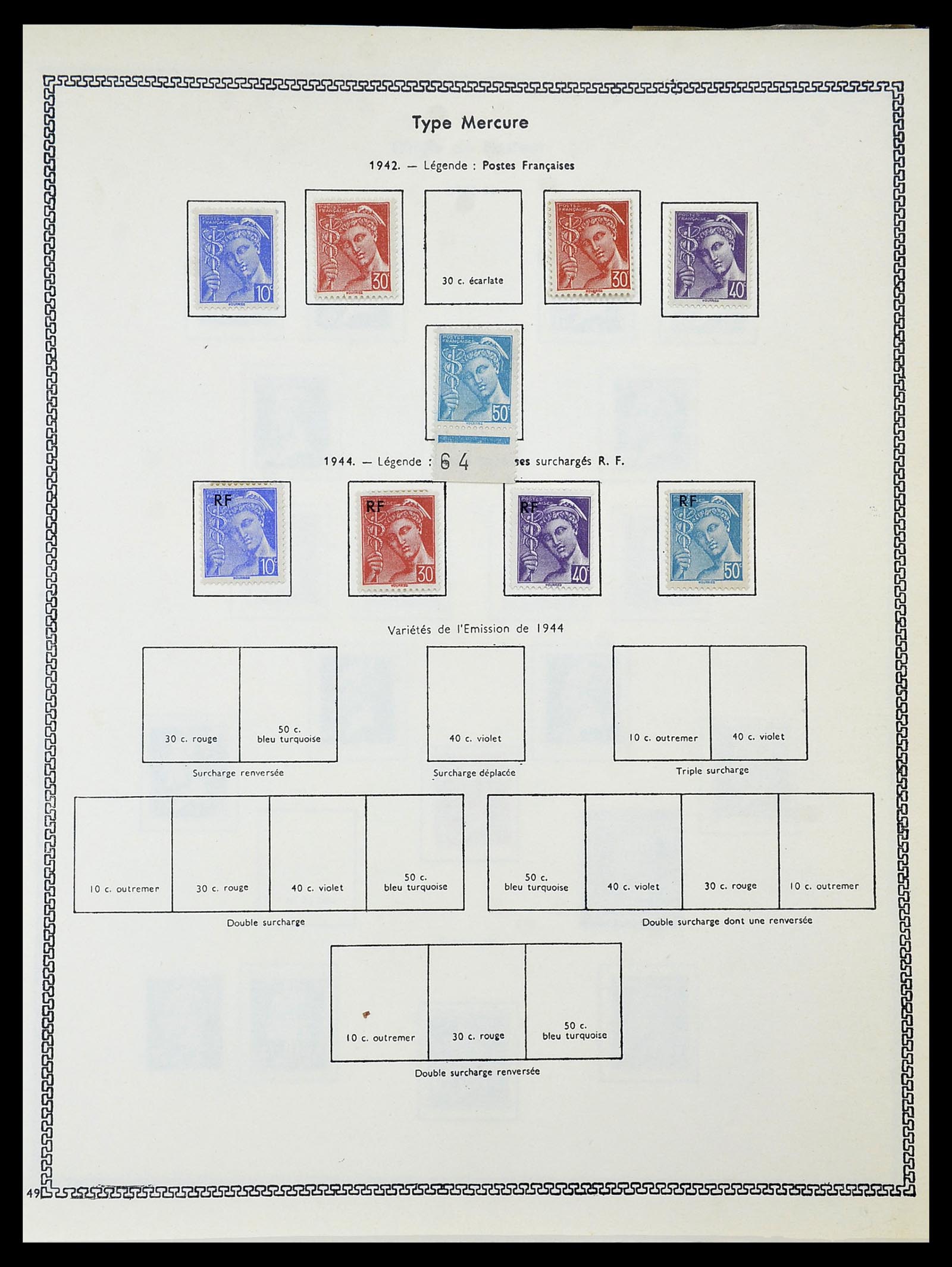 34586 028 - Postzegelverzameling 34586 Frankrijk 1849-1947.