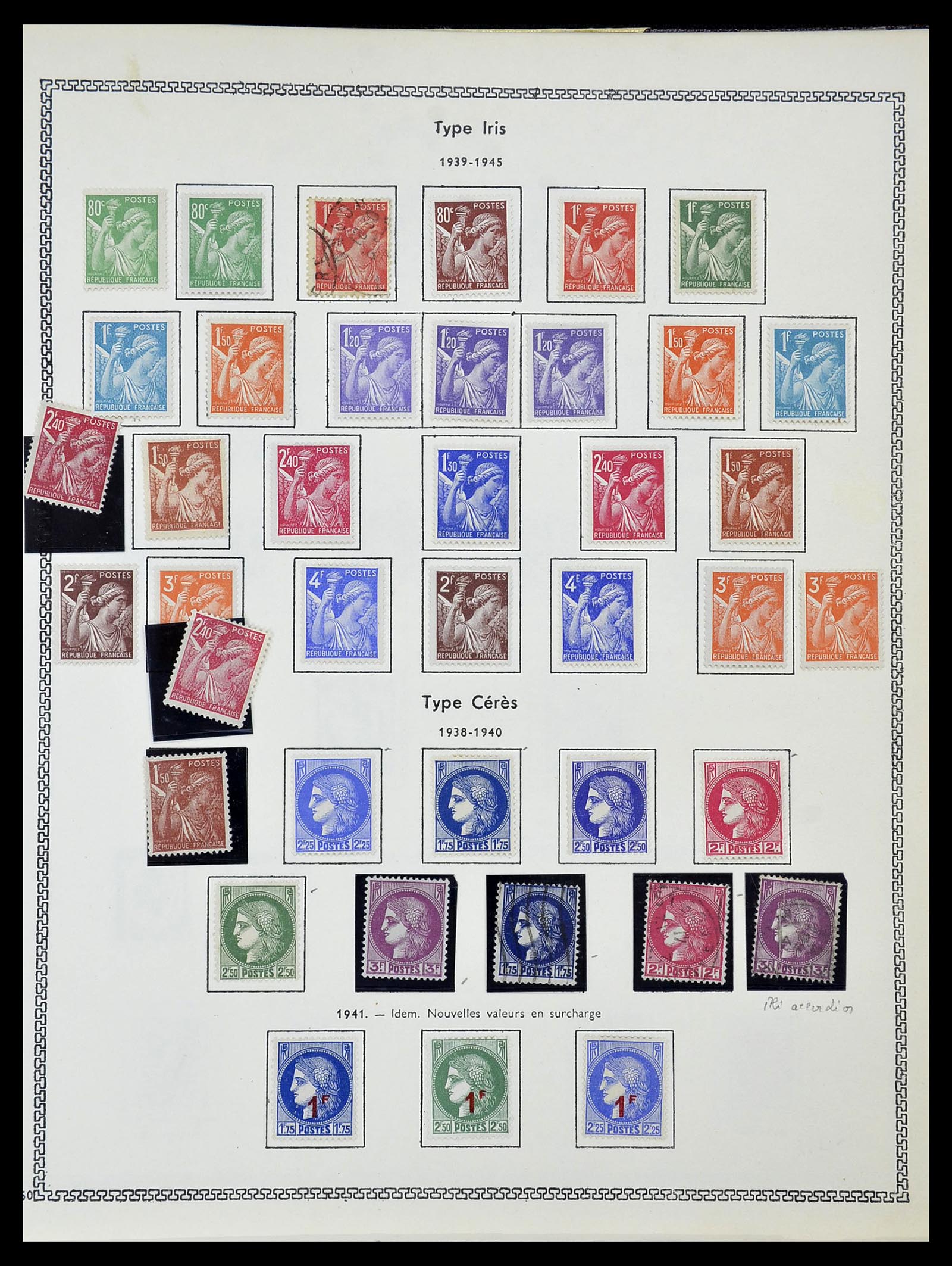 34586 032 - Postzegelverzameling 34586 Frankrijk 1849-1947.