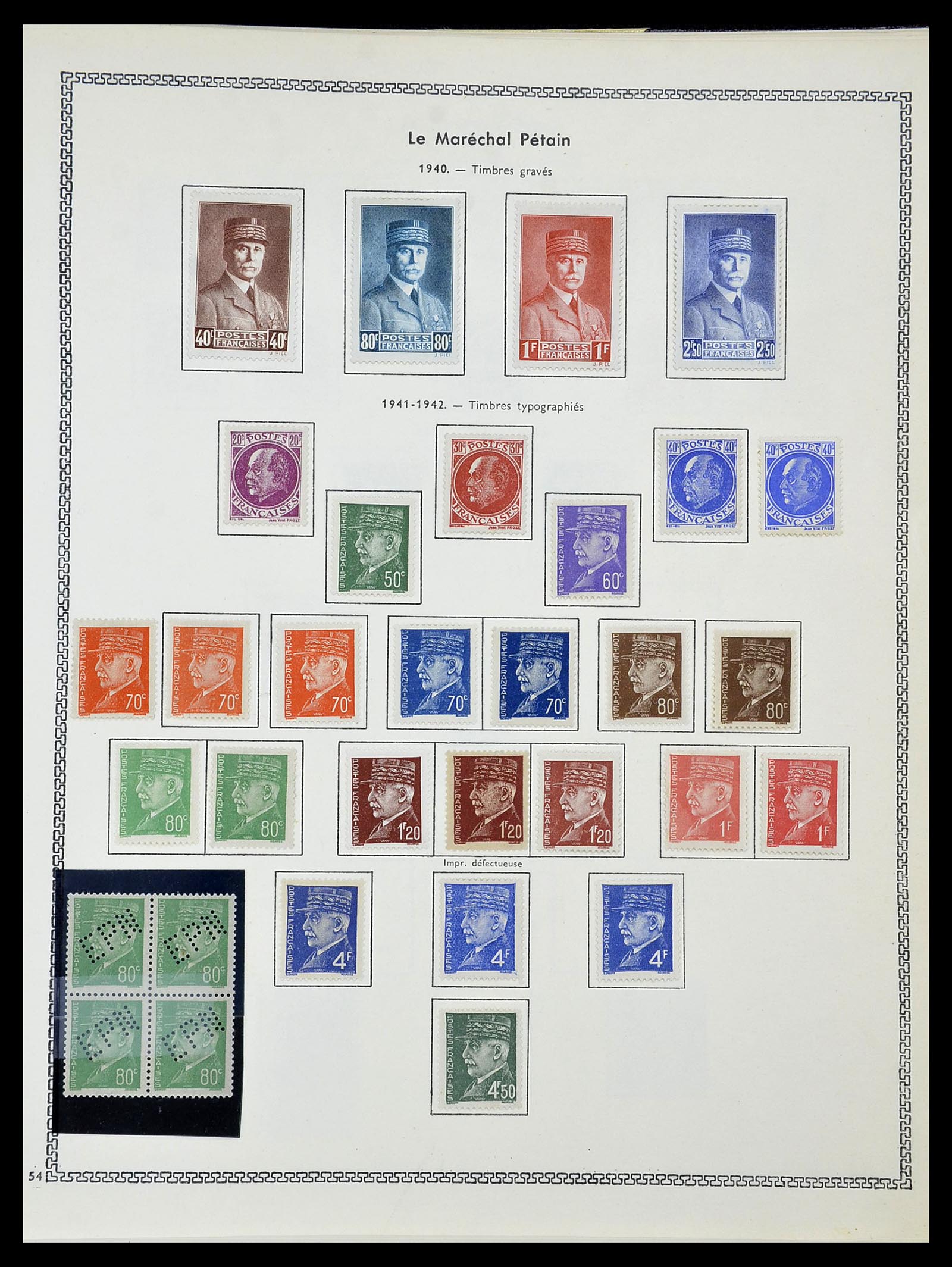 34586 034 - Postzegelverzameling 34586 Frankrijk 1849-1947.