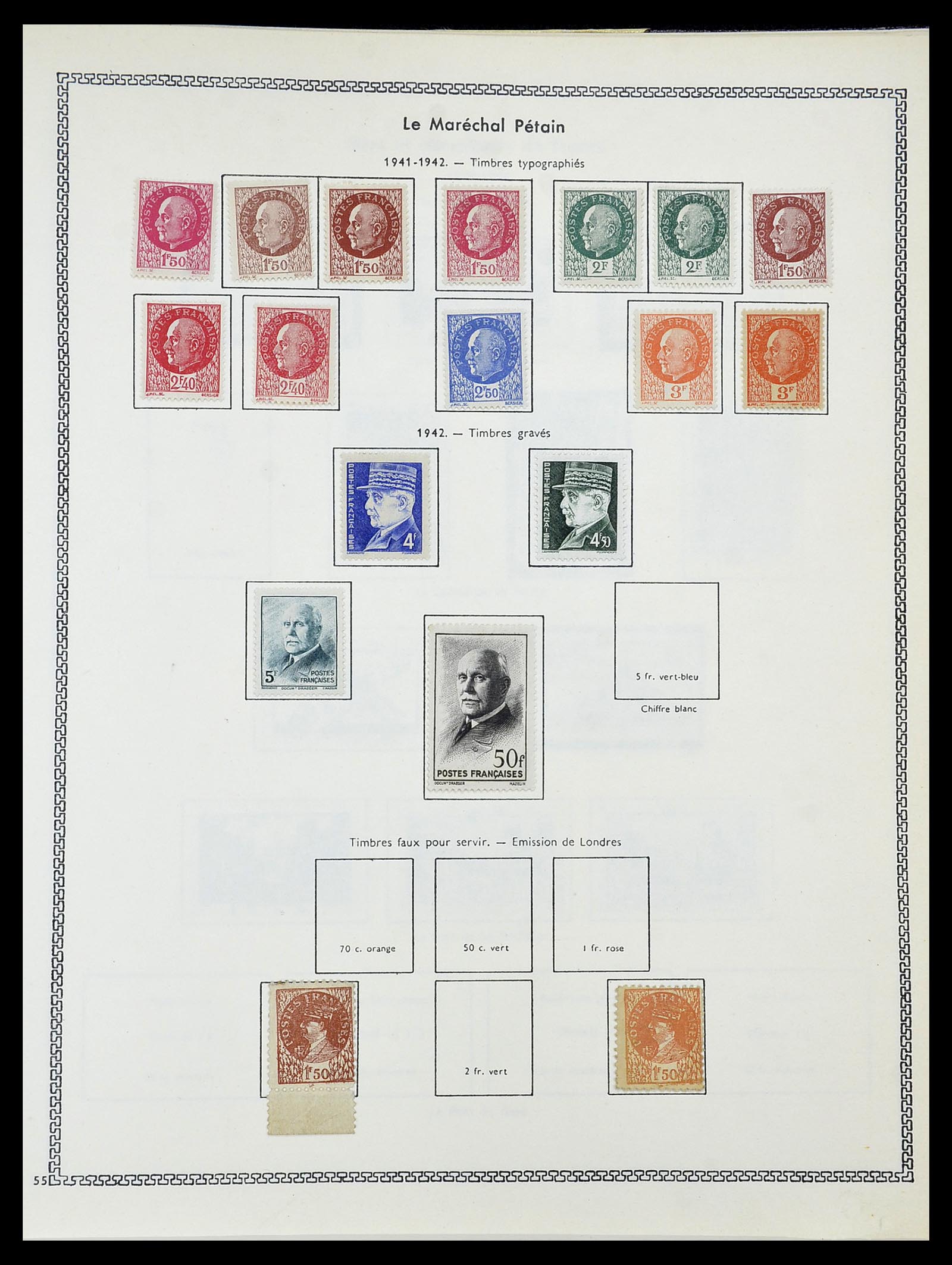34586 035 - Postzegelverzameling 34586 Frankrijk 1849-1947.