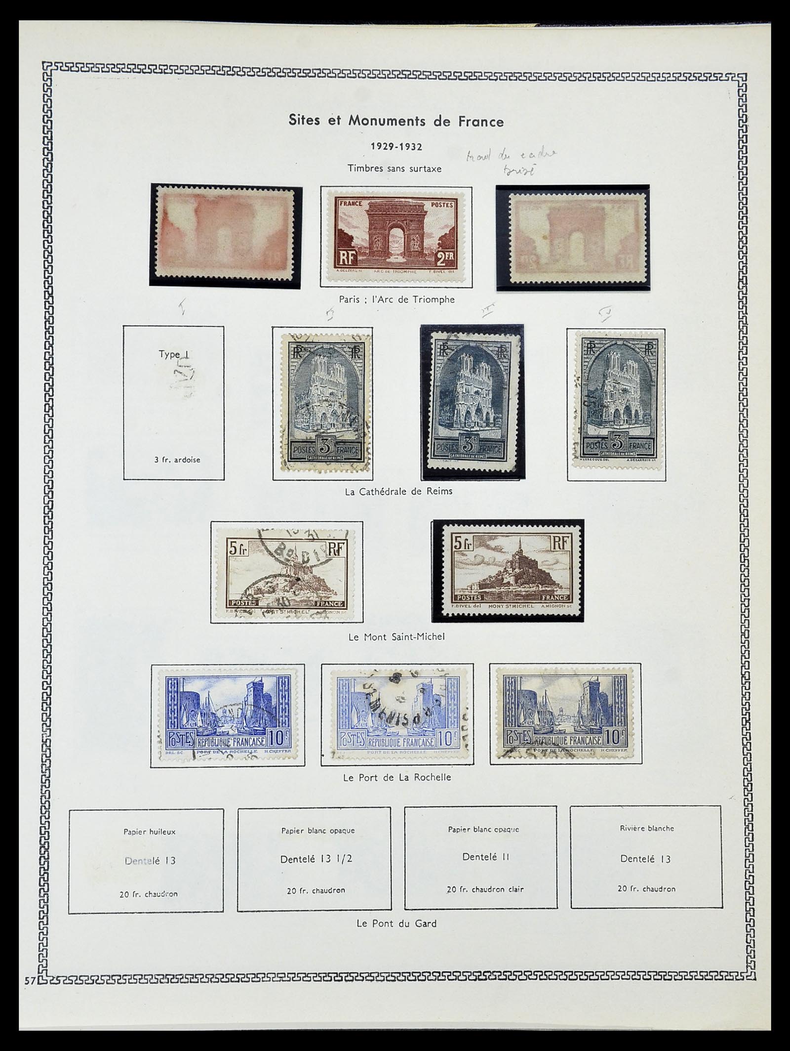 34586 036 - Postzegelverzameling 34586 Frankrijk 1849-1947.