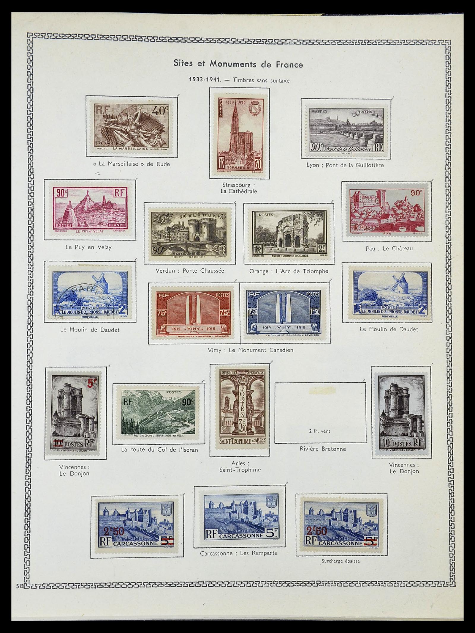 34586 037 - Postzegelverzameling 34586 Frankrijk 1849-1947.