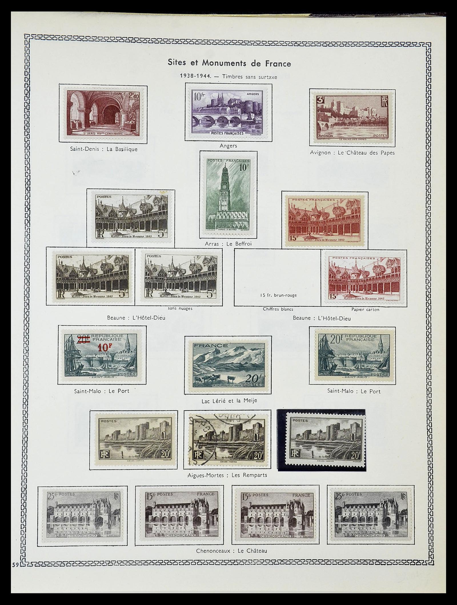 34586 038 - Postzegelverzameling 34586 Frankrijk 1849-1947.