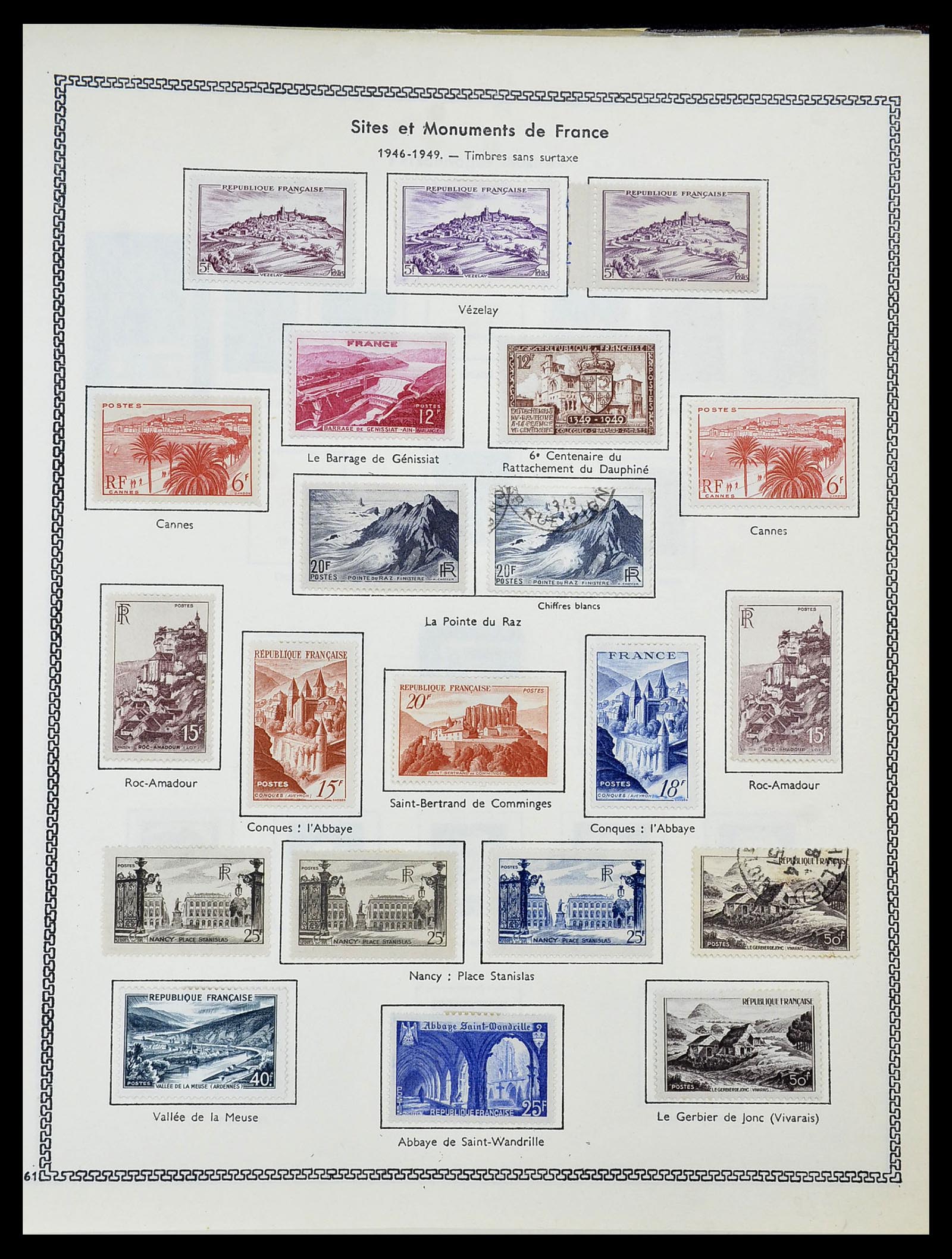 34586 040 - Postzegelverzameling 34586 Frankrijk 1849-1947.