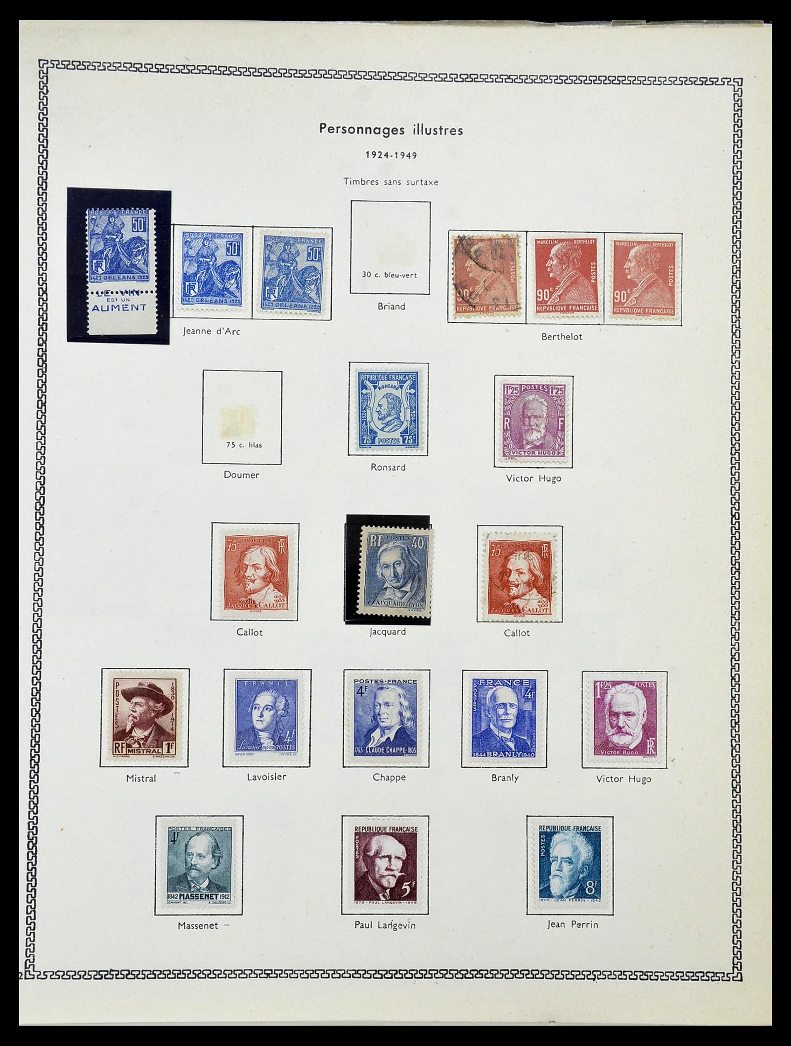 34586 041 - Postzegelverzameling 34586 Frankrijk 1849-1947.