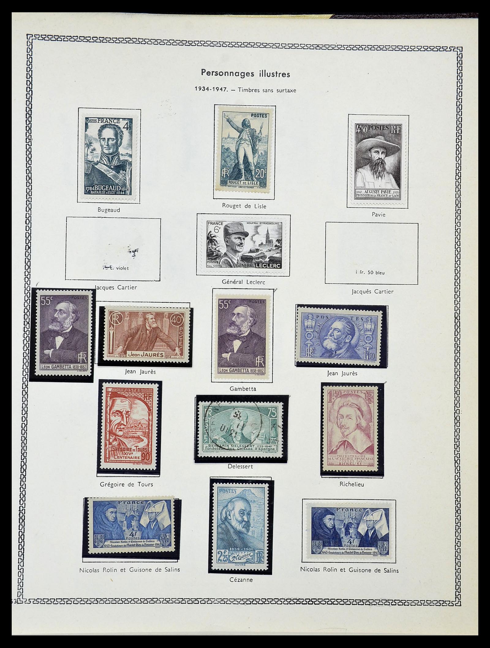 34586 042 - Postzegelverzameling 34586 Frankrijk 1849-1947.
