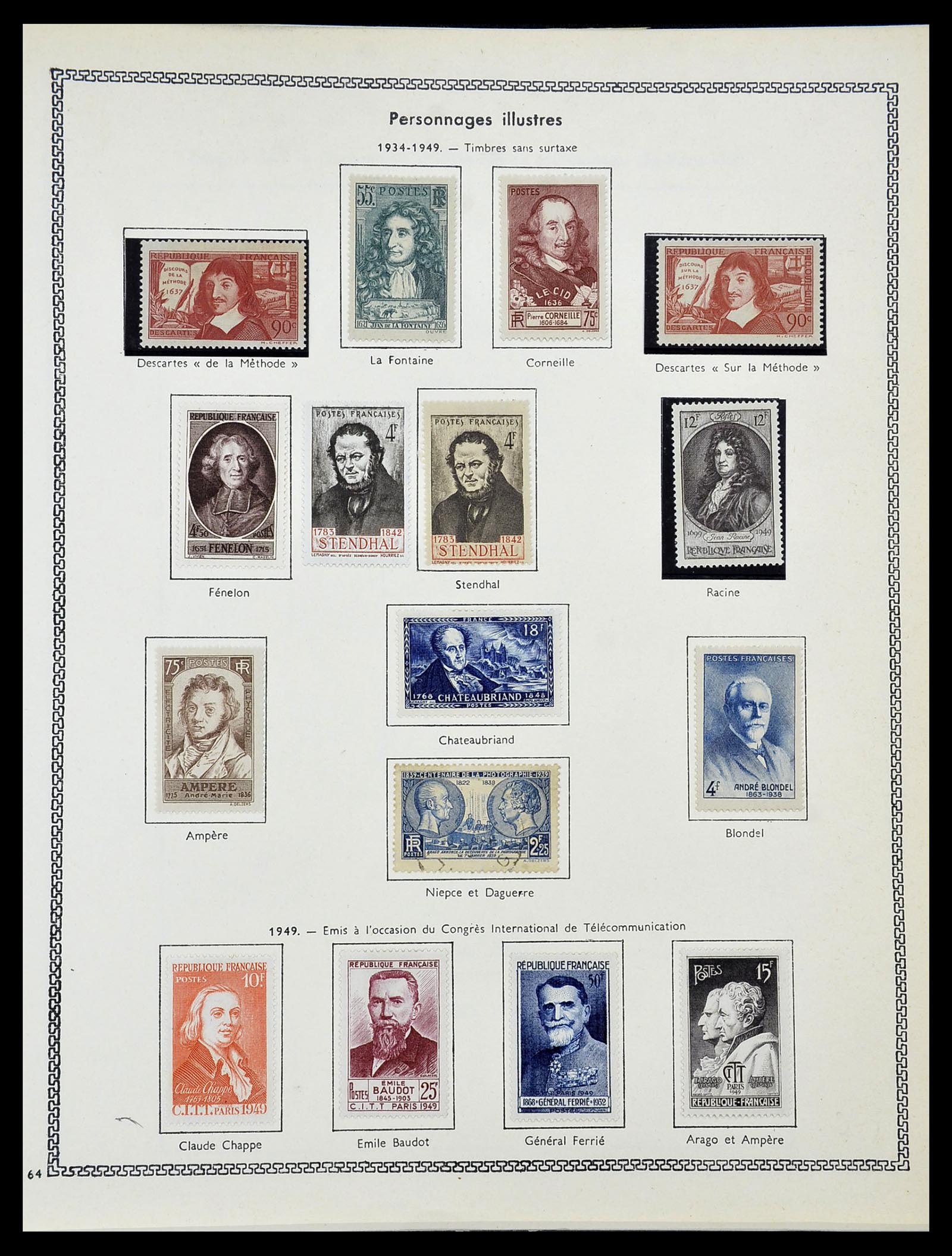 34586 043 - Postzegelverzameling 34586 Frankrijk 1849-1947.