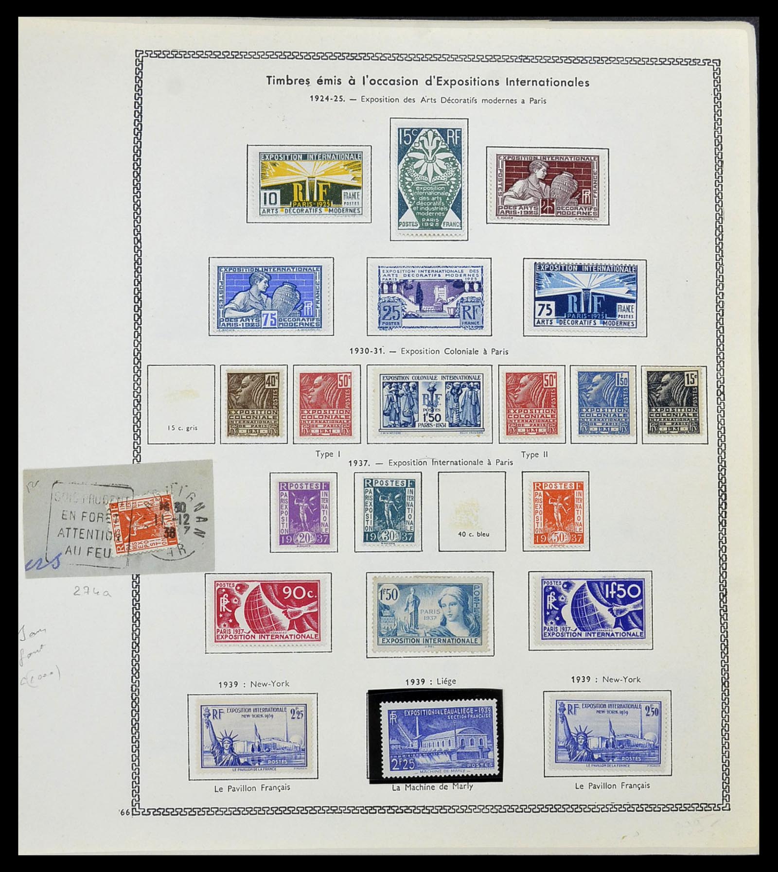34586 044 - Postzegelverzameling 34586 Frankrijk 1849-1947.