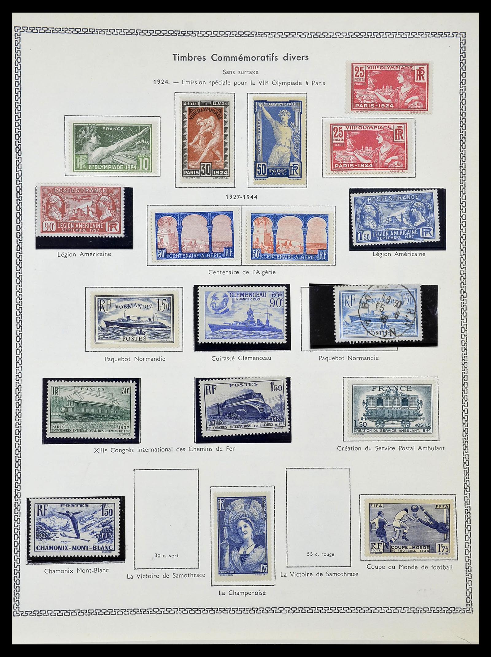 34586 045 - Postzegelverzameling 34586 Frankrijk 1849-1947.