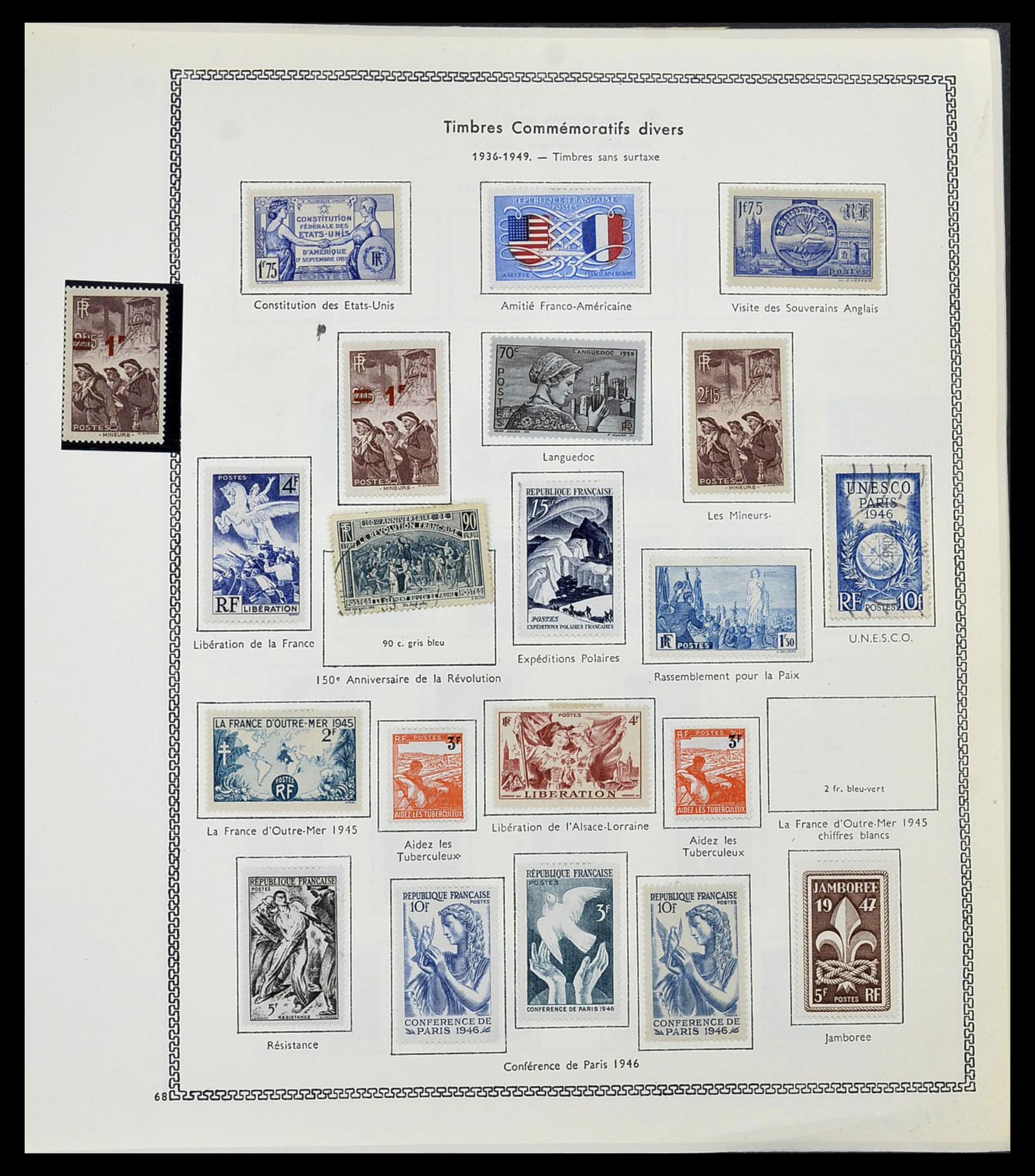 34586 046 - Postzegelverzameling 34586 Frankrijk 1849-1947.