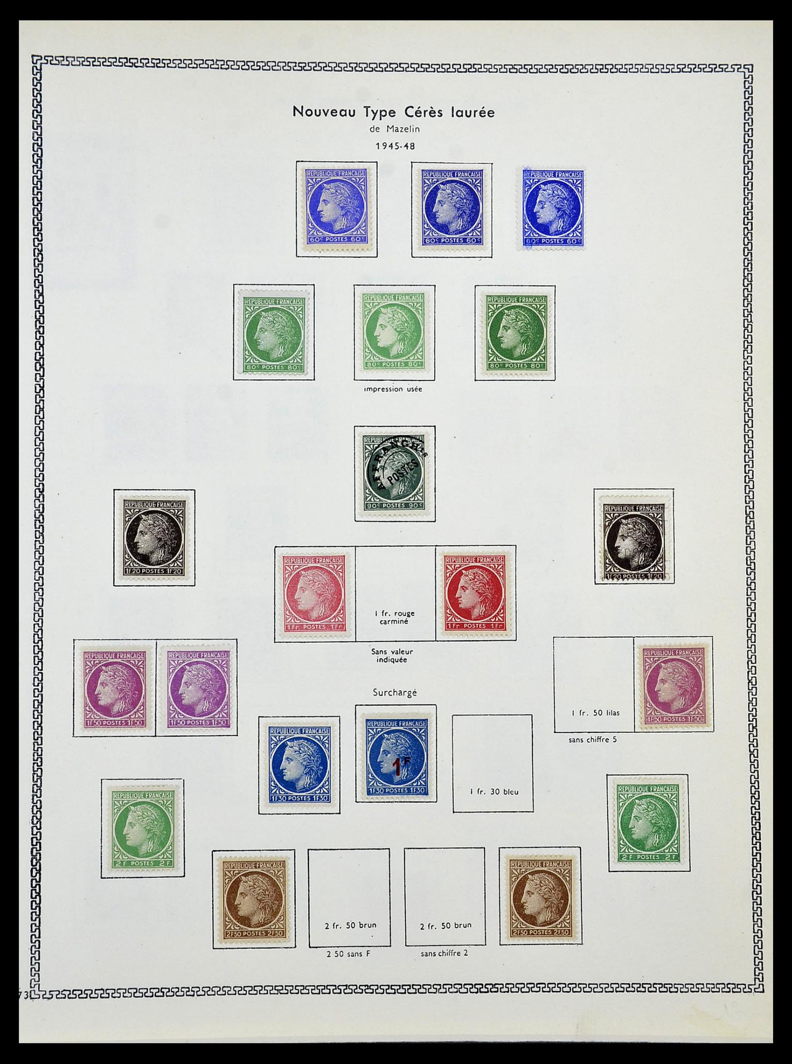 34586 050 - Postzegelverzameling 34586 Frankrijk 1849-1947.