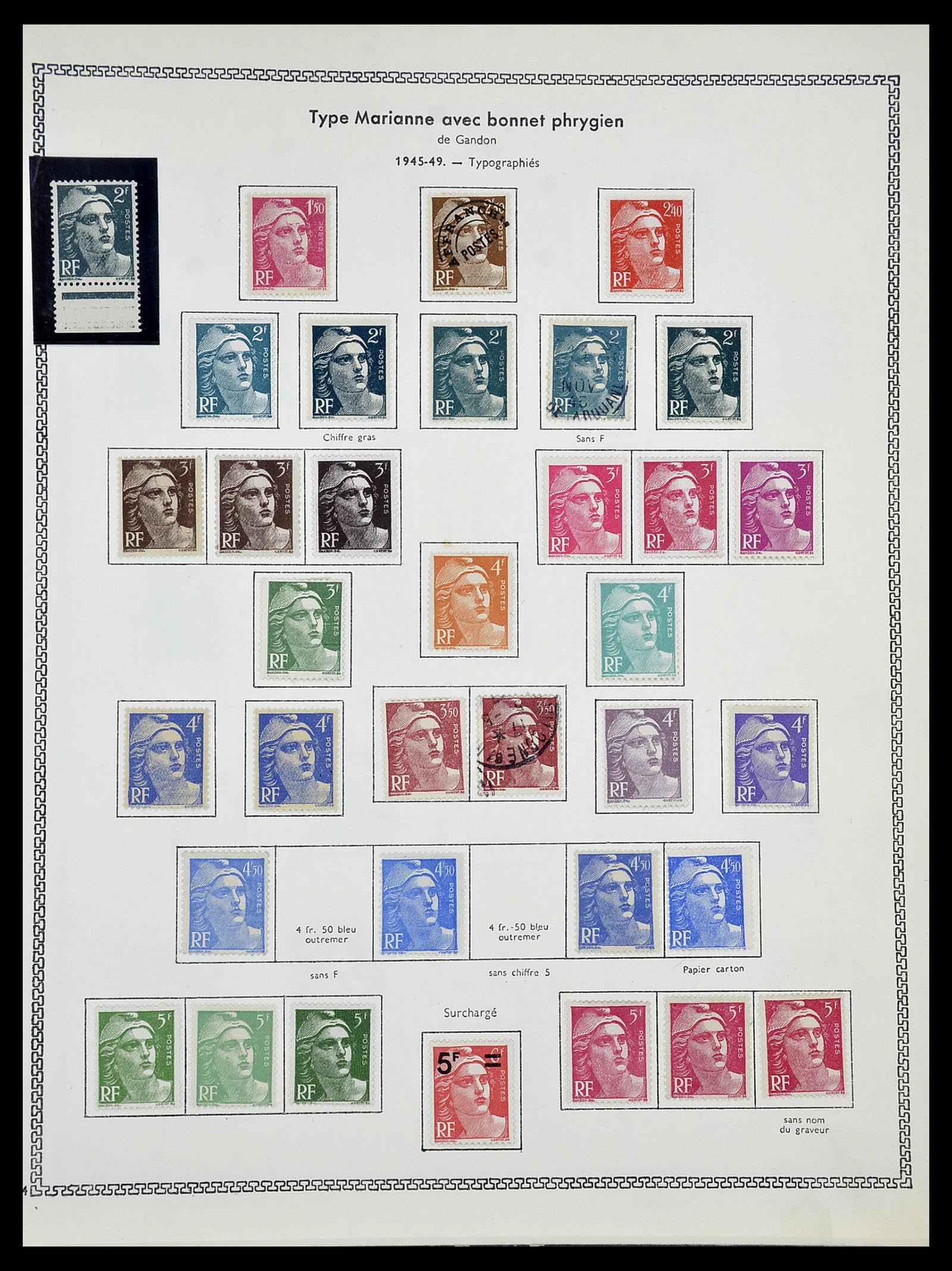 34586 051 - Postzegelverzameling 34586 Frankrijk 1849-1947.