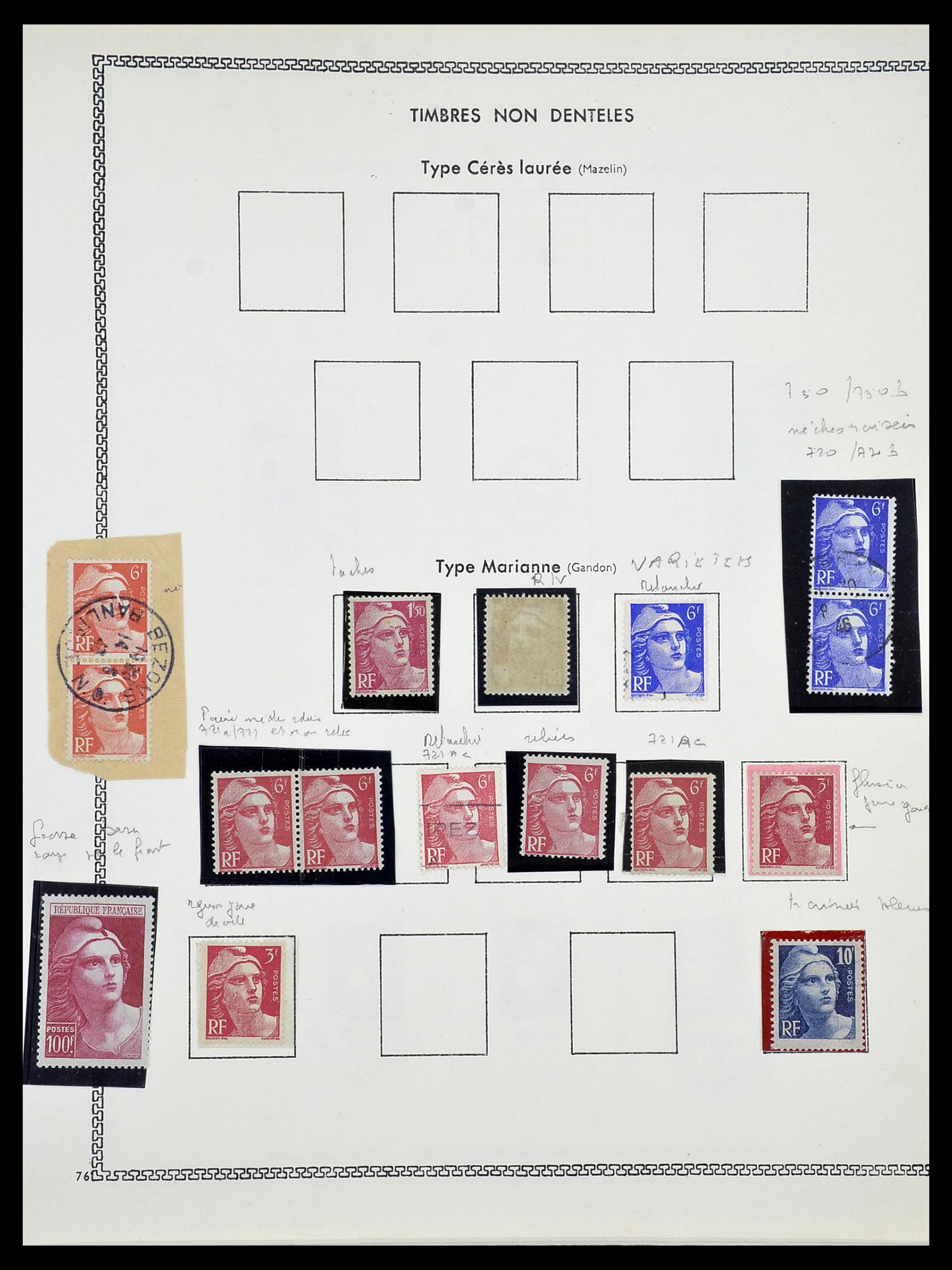 34586 053 - Postzegelverzameling 34586 Frankrijk 1849-1947.