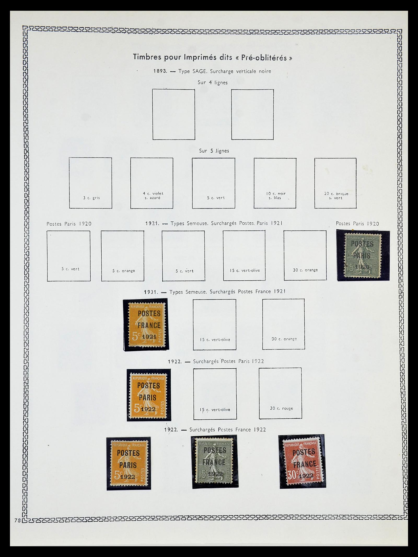 34586 055 - Postzegelverzameling 34586 Frankrijk 1849-1947.