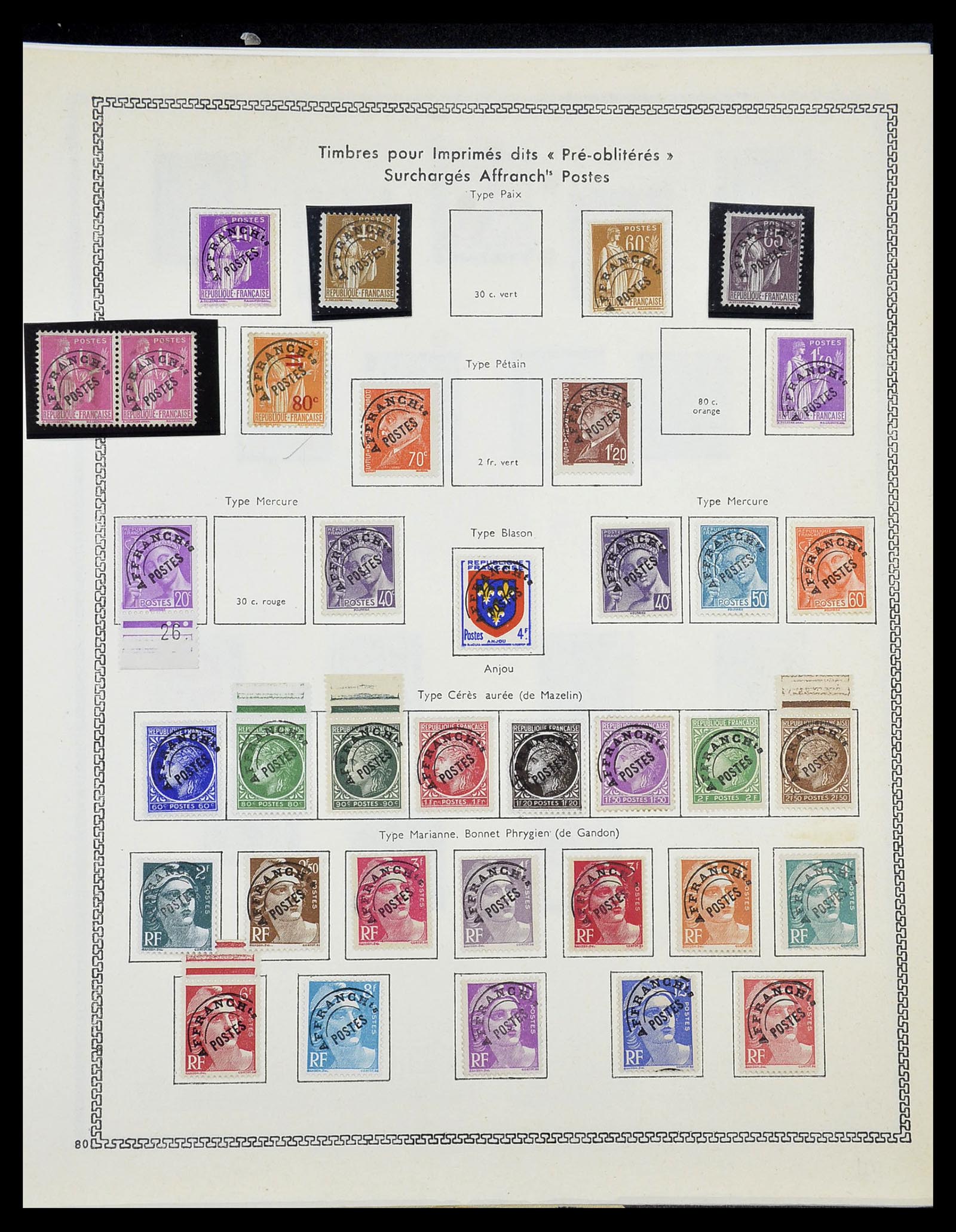 34586 057 - Postzegelverzameling 34586 Frankrijk 1849-1947.