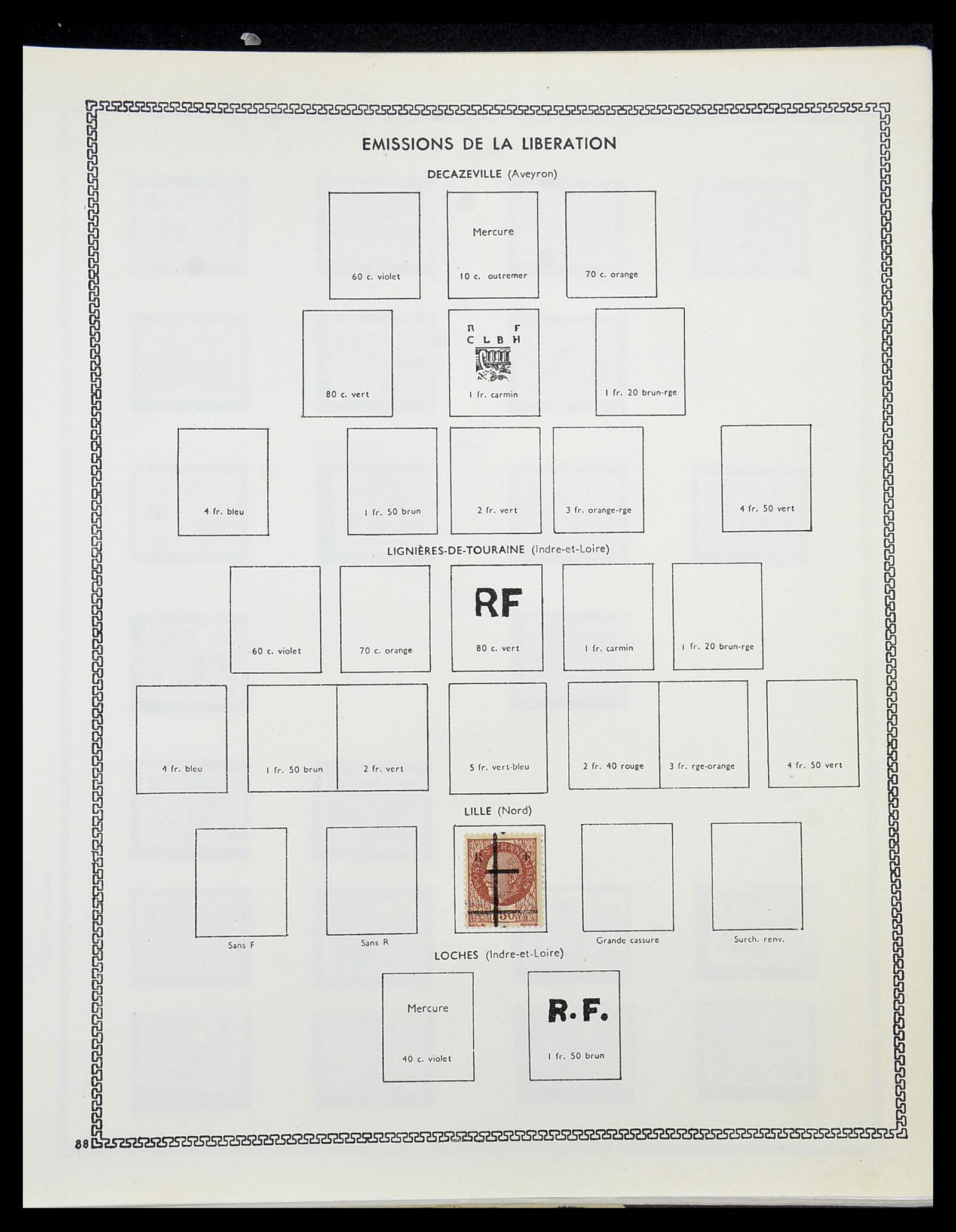 34586 060 - Postzegelverzameling 34586 Frankrijk 1849-1947.