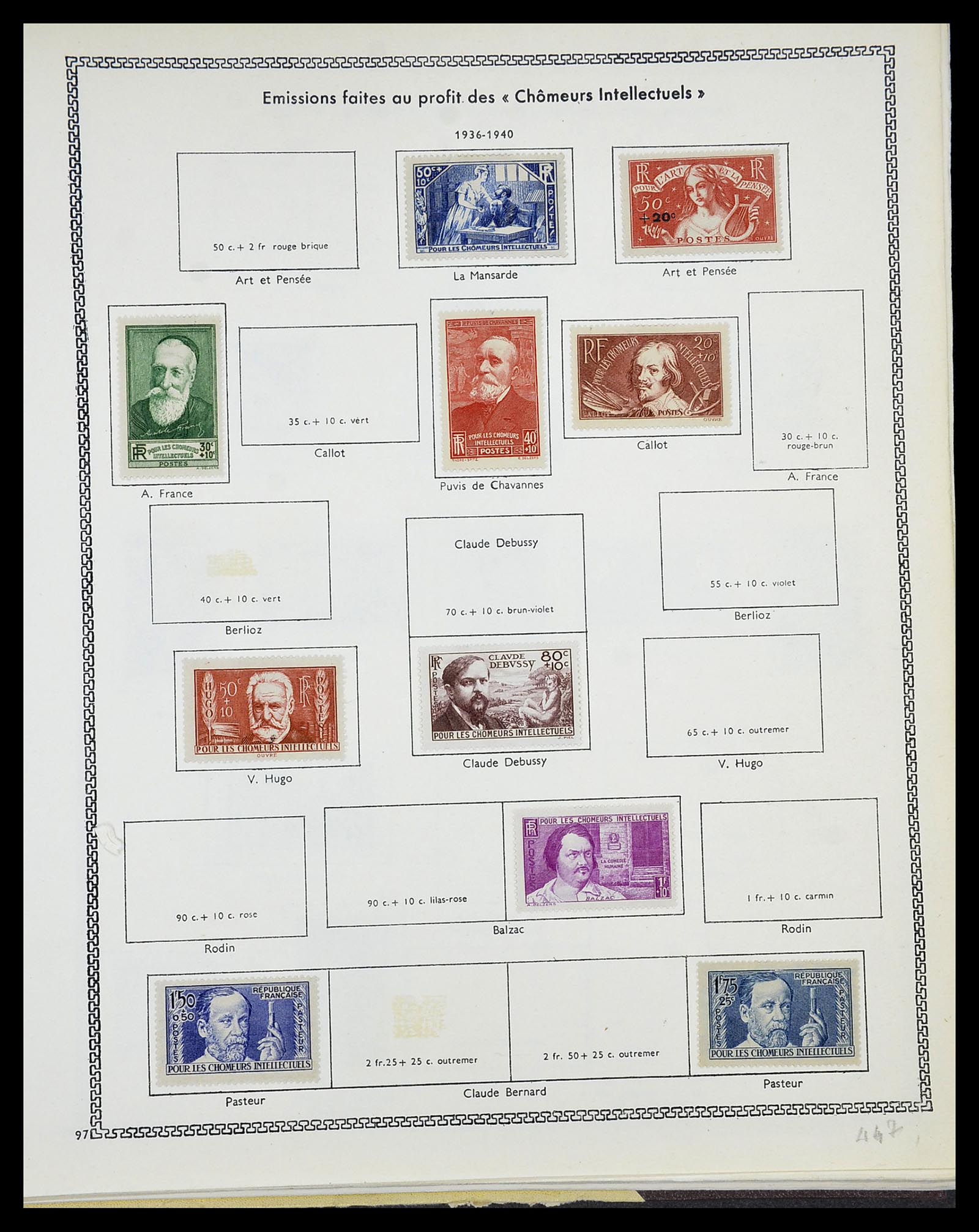 34586 065 - Postzegelverzameling 34586 Frankrijk 1849-1947.