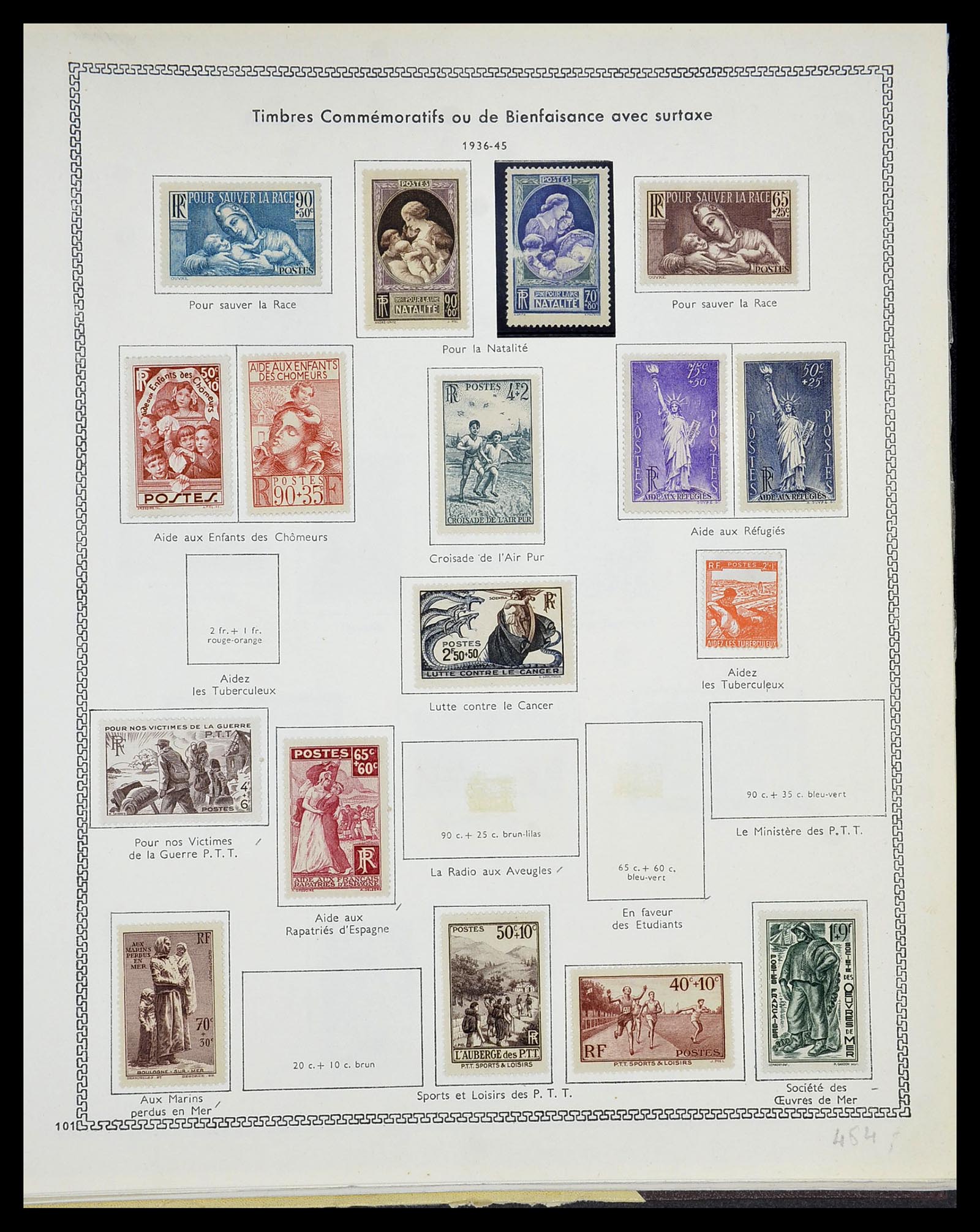 34586 069 - Postzegelverzameling 34586 Frankrijk 1849-1947.