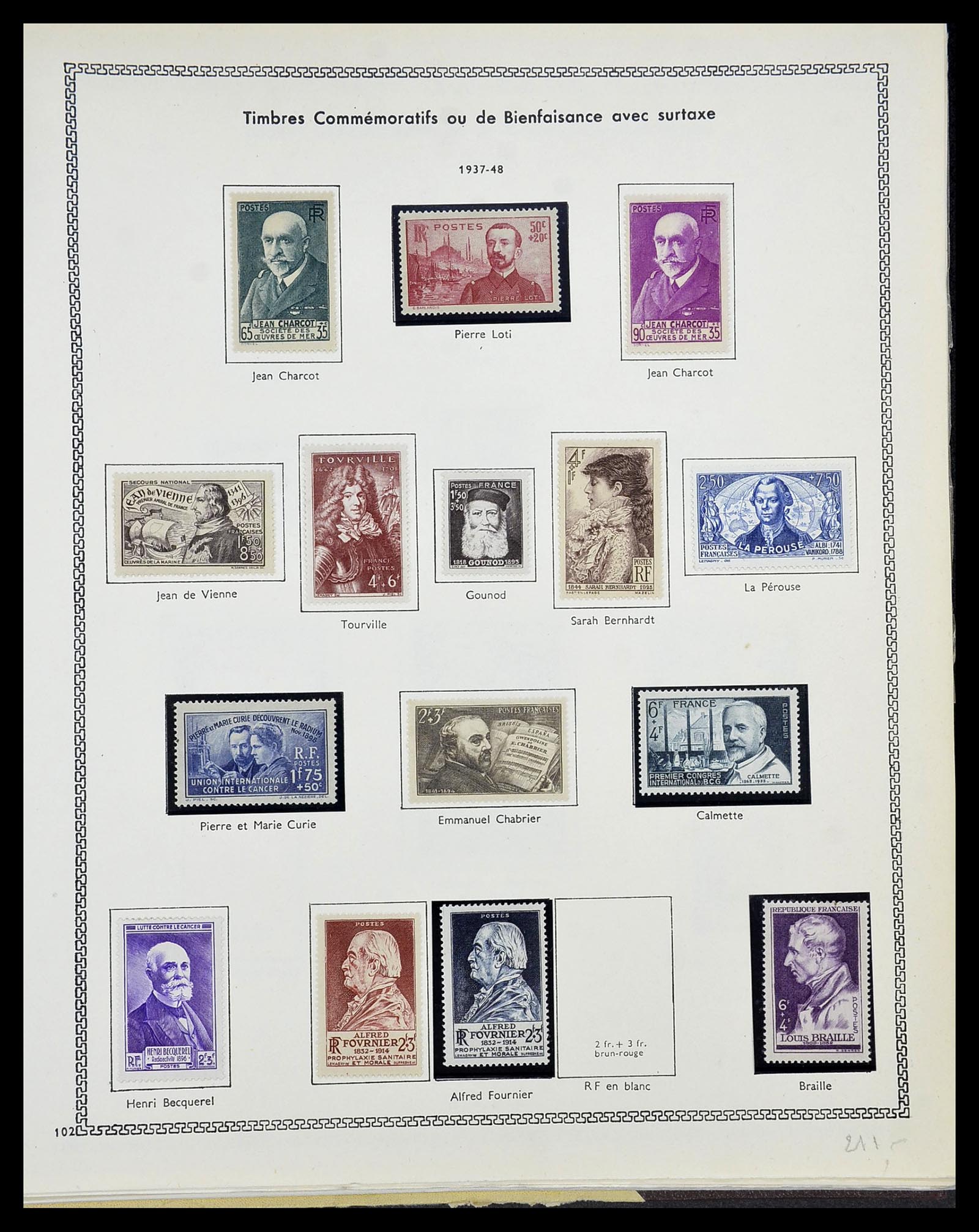 34586 070 - Postzegelverzameling 34586 Frankrijk 1849-1947.