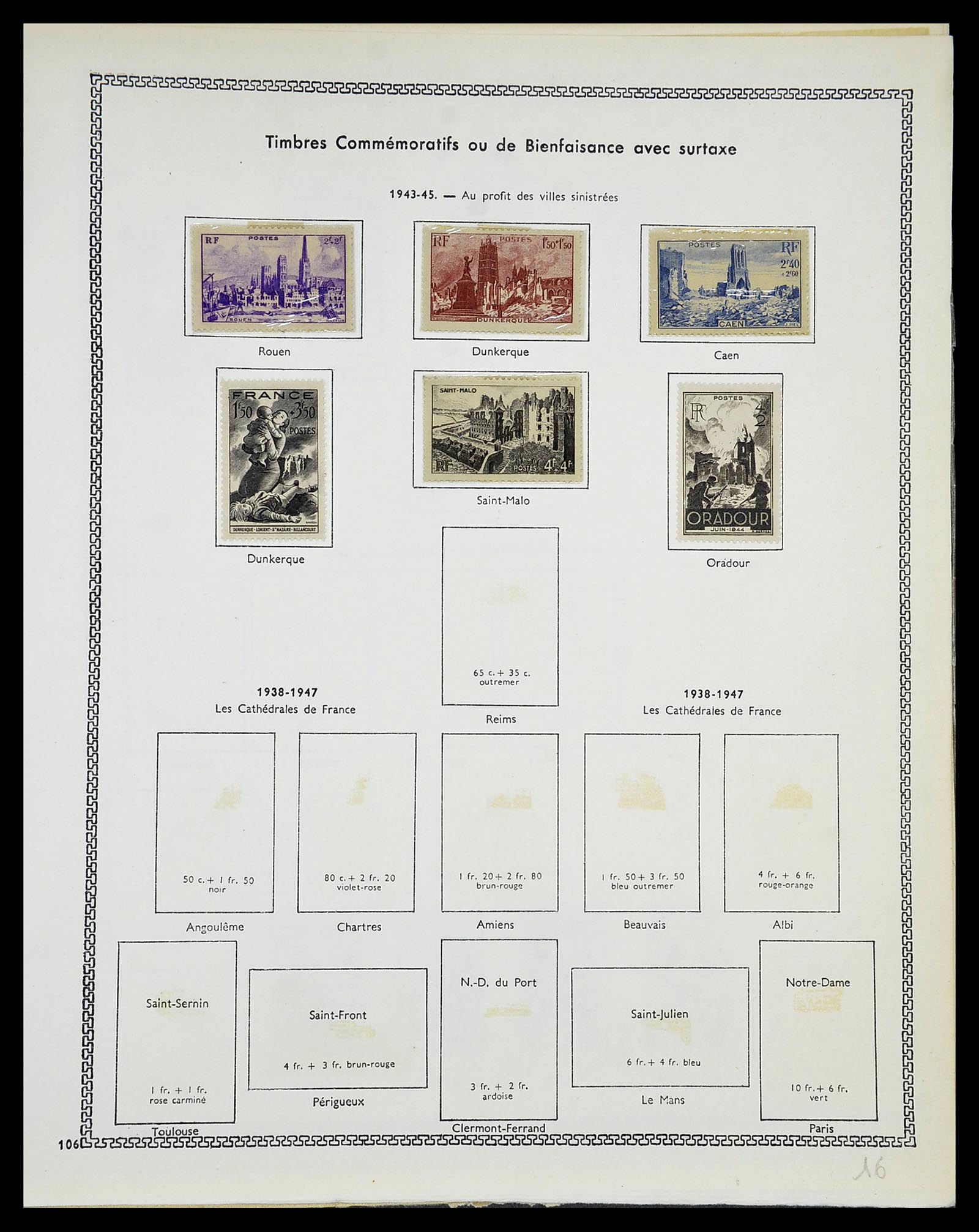 34586 072 - Postzegelverzameling 34586 Frankrijk 1849-1947.