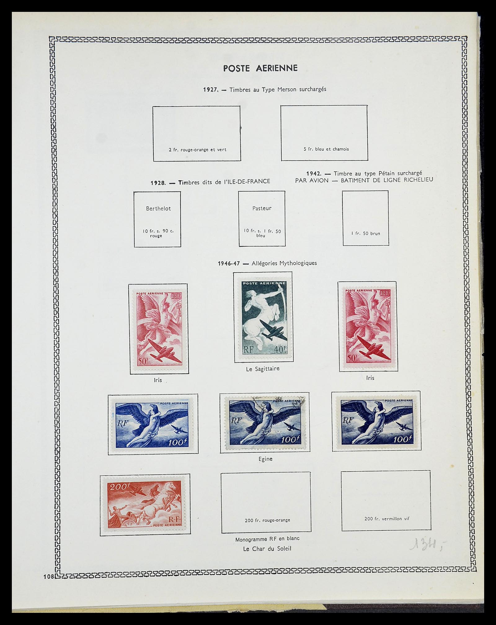 34586 074 - Postzegelverzameling 34586 Frankrijk 1849-1947.