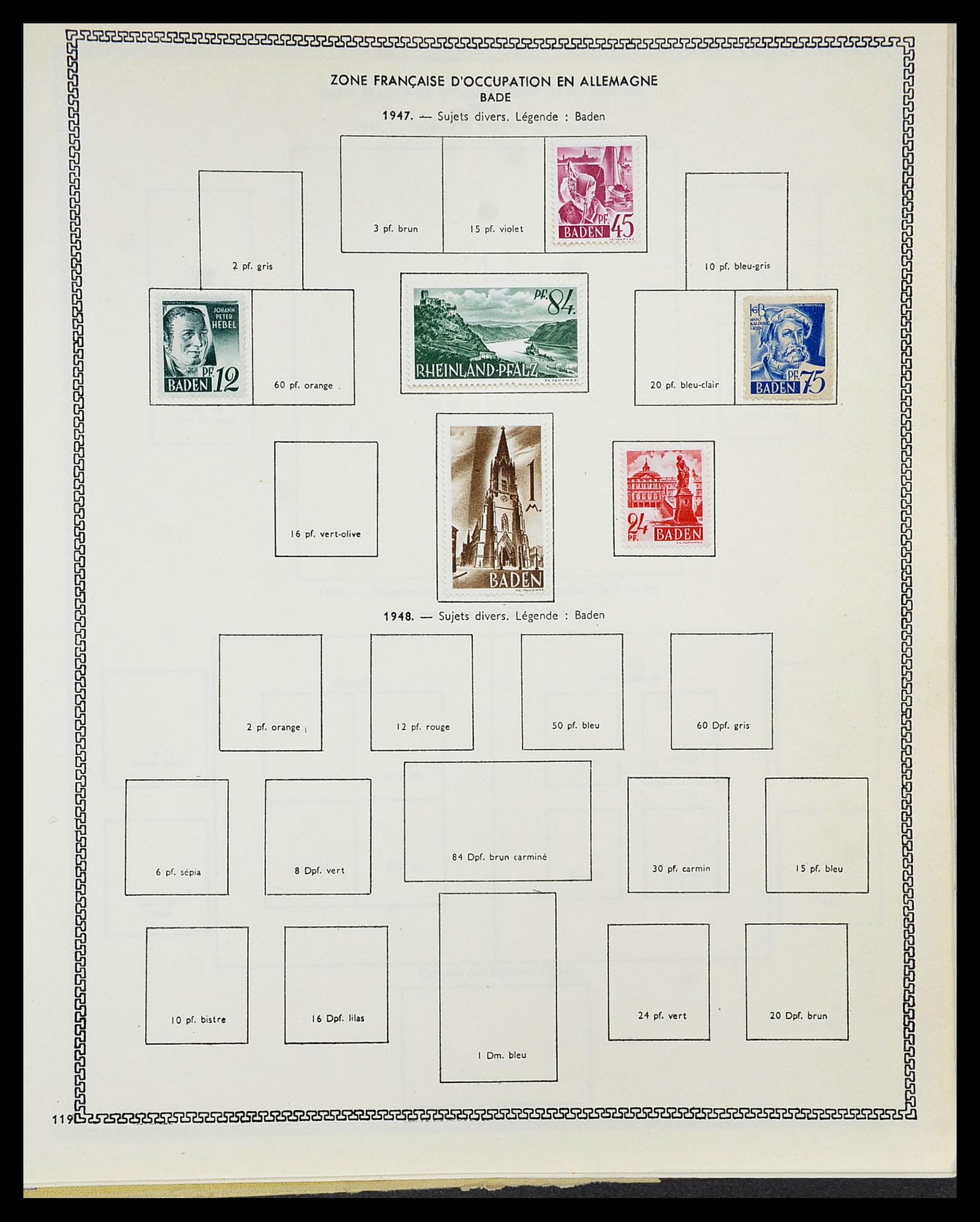 34586 084 - Postzegelverzameling 34586 Frankrijk 1849-1947.