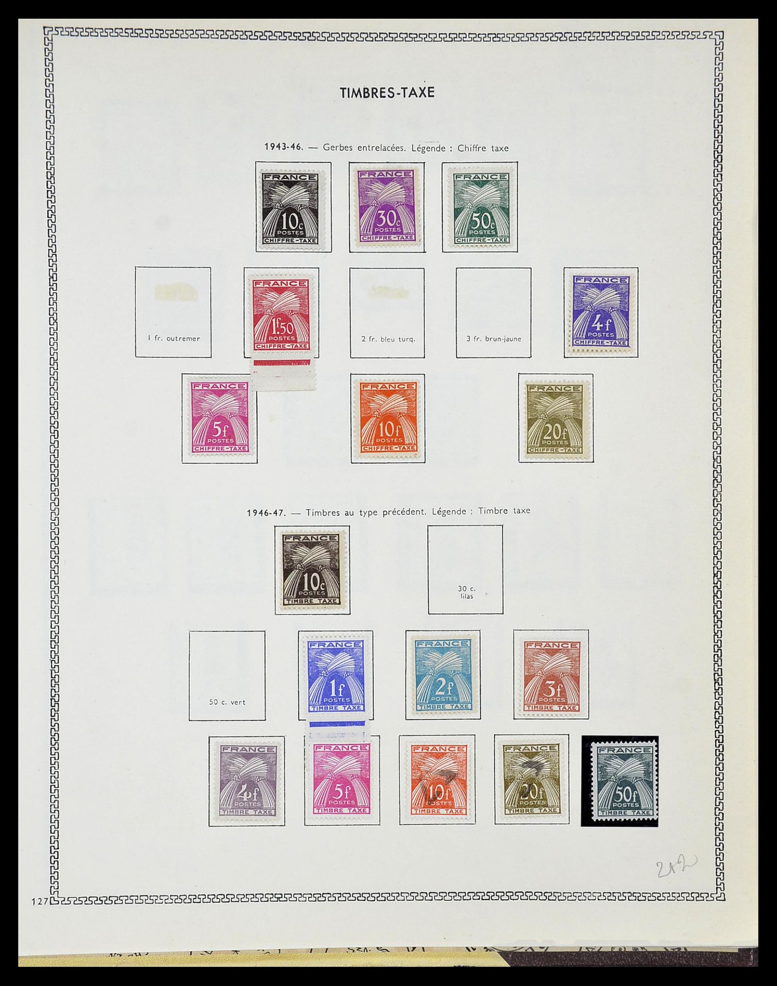 34586 089 - Postzegelverzameling 34586 Frankrijk 1849-1947.