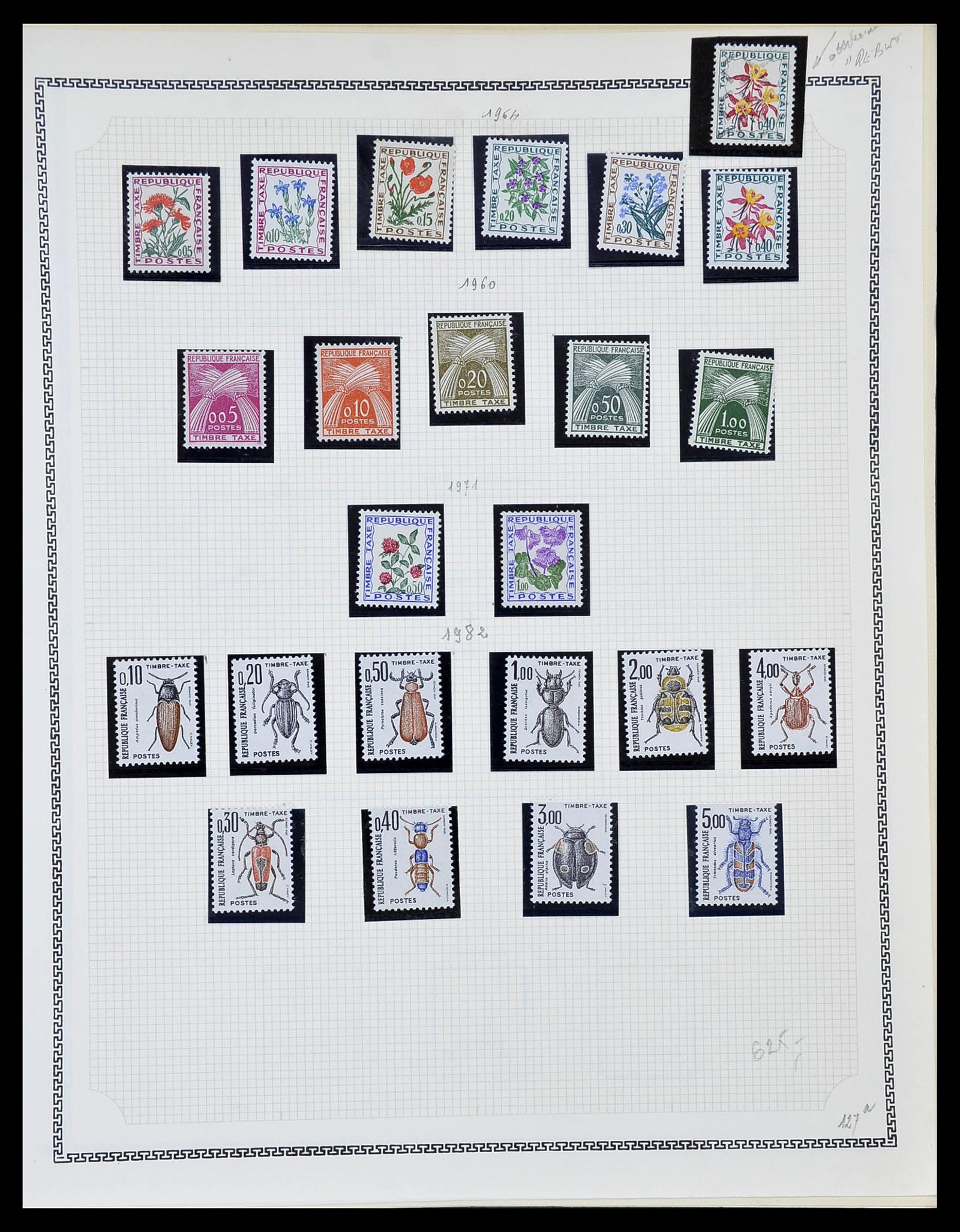 34586 090 - Postzegelverzameling 34586 Frankrijk 1849-1947.
