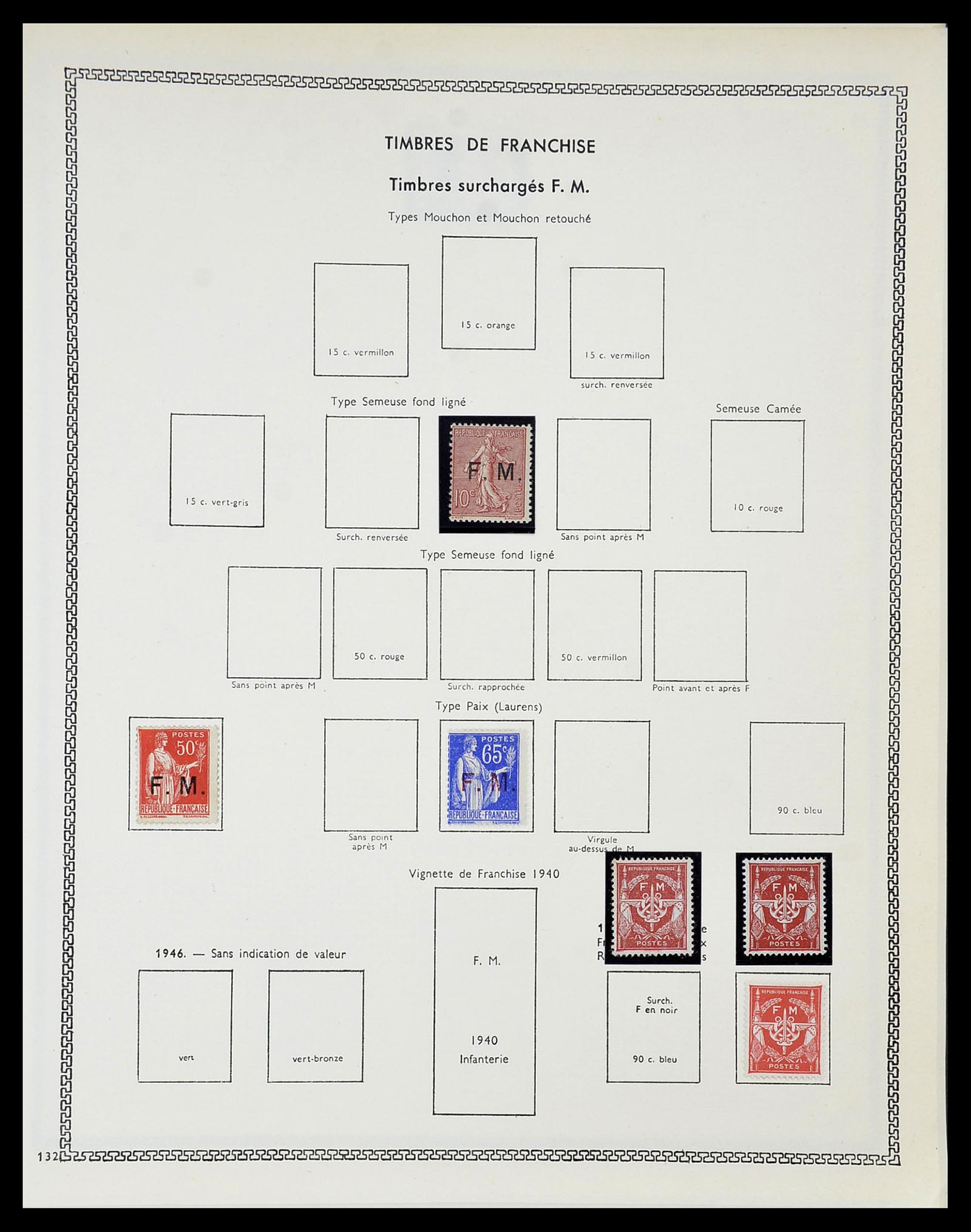 34586 091 - Postzegelverzameling 34586 Frankrijk 1849-1947.